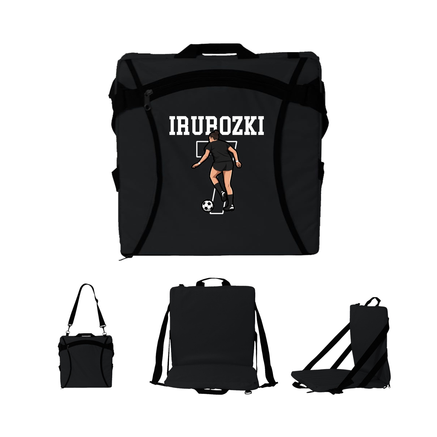 Folding Stadium Seat — Shirsey in Black
