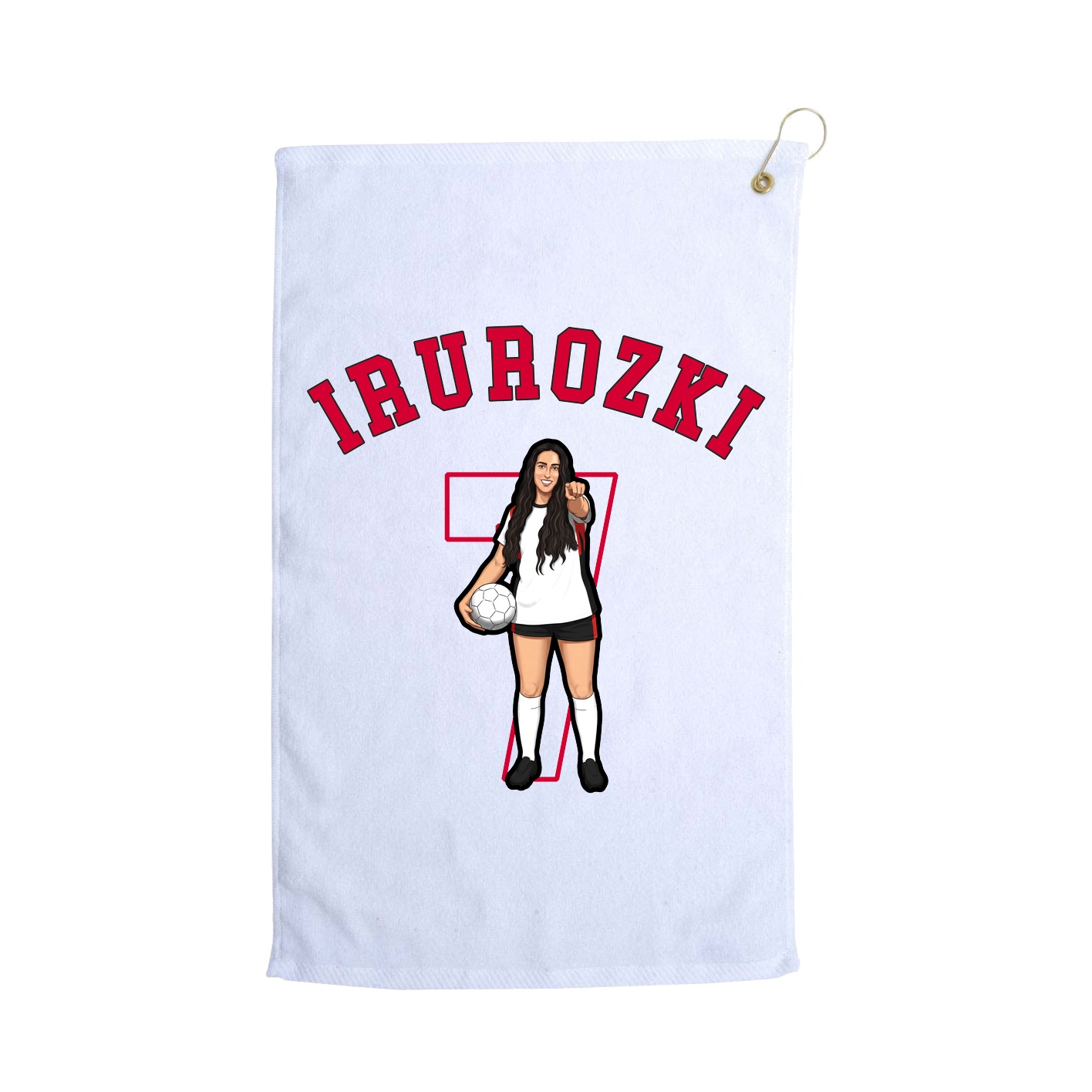 Golf Towel — Shirsey Arch in White