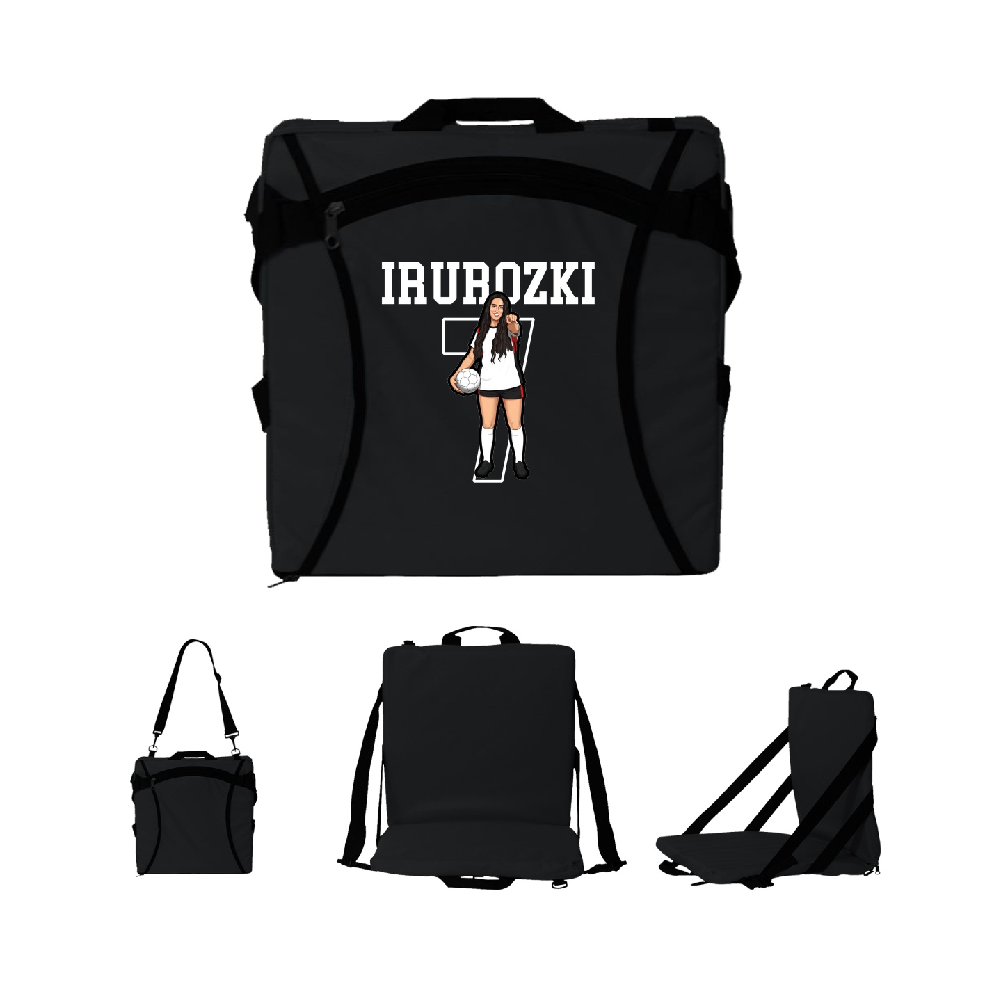 Folding Stadium Seat — Shirsey in Black