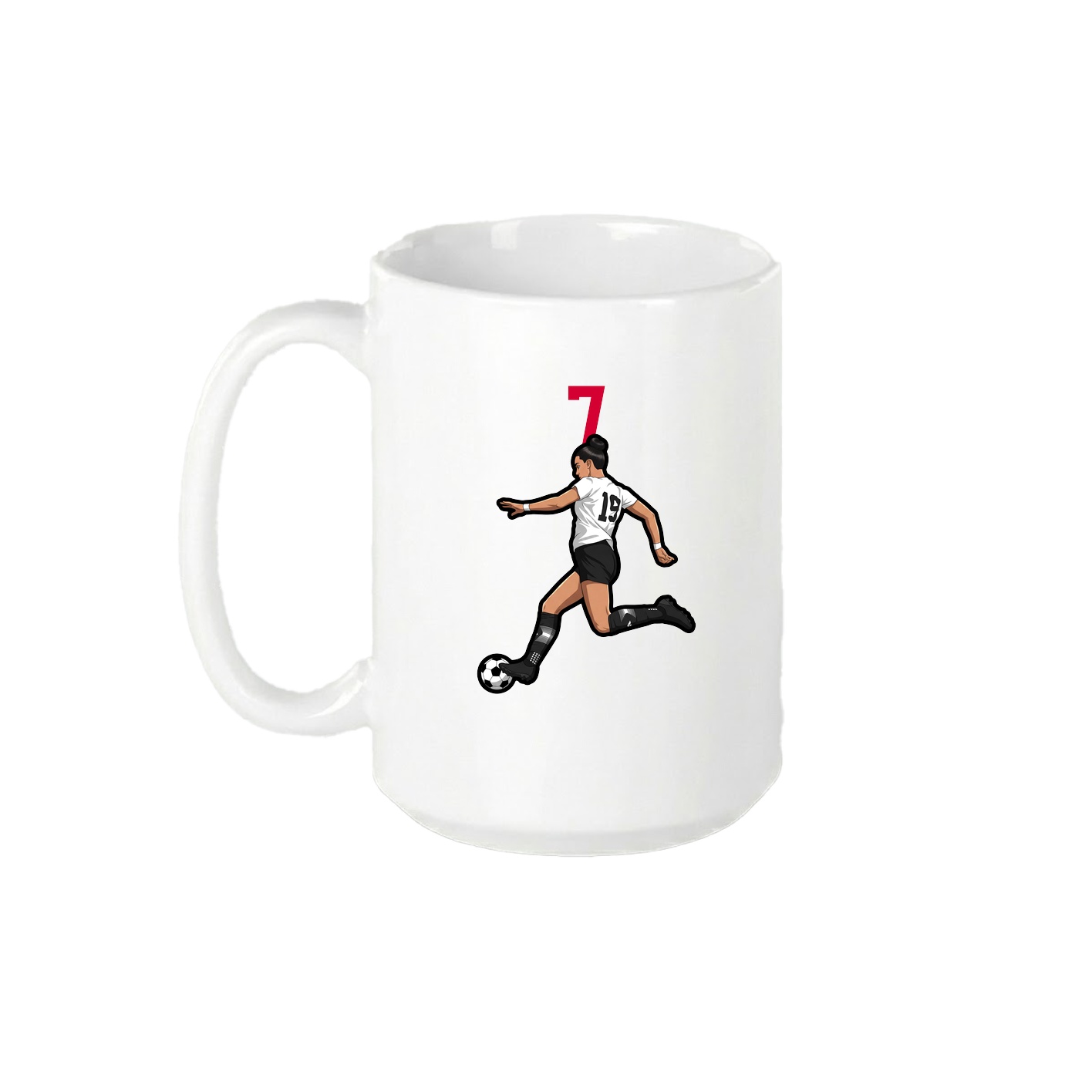 15oz Coffee Mug — Number Top in White
