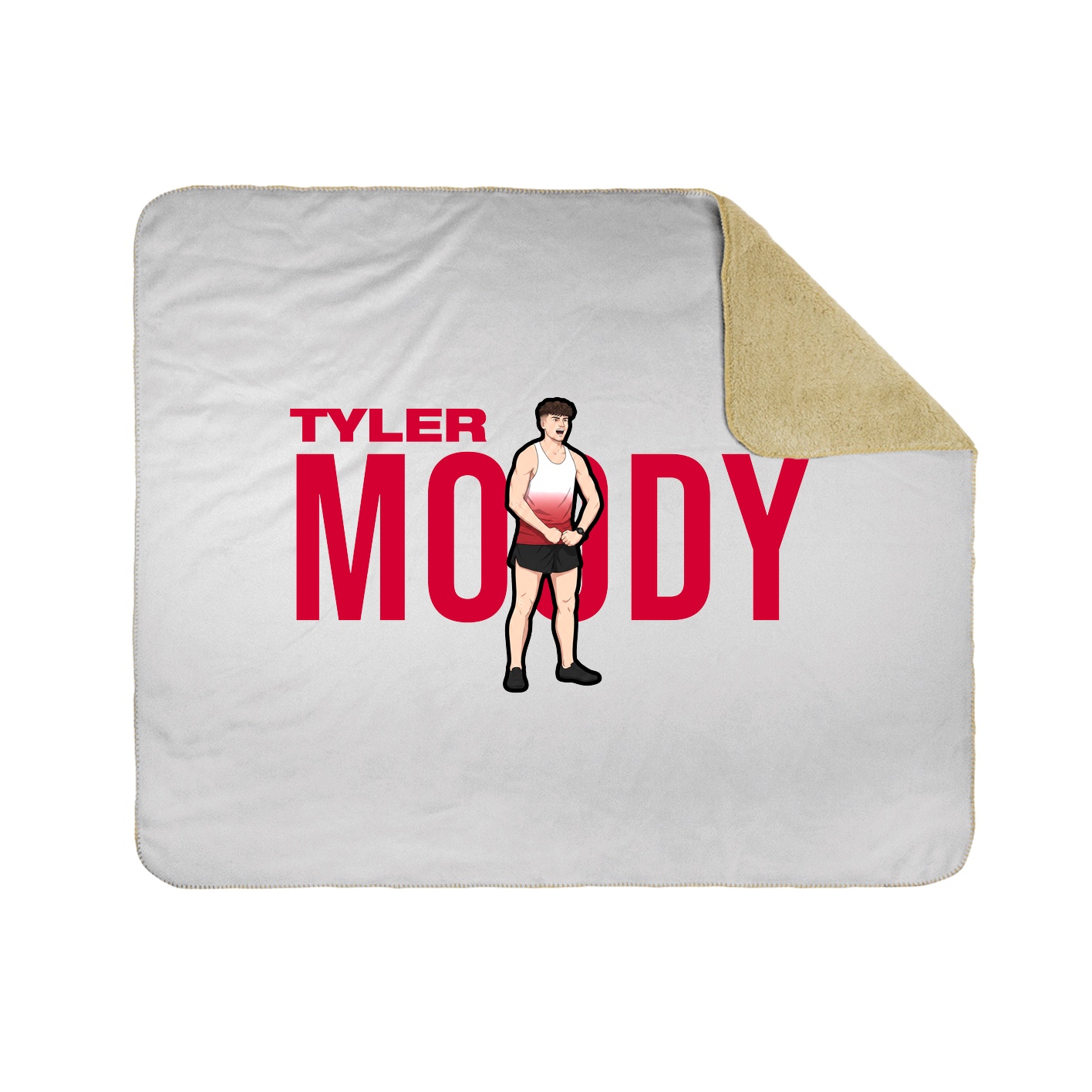 Throw Blanket — Player Name in White