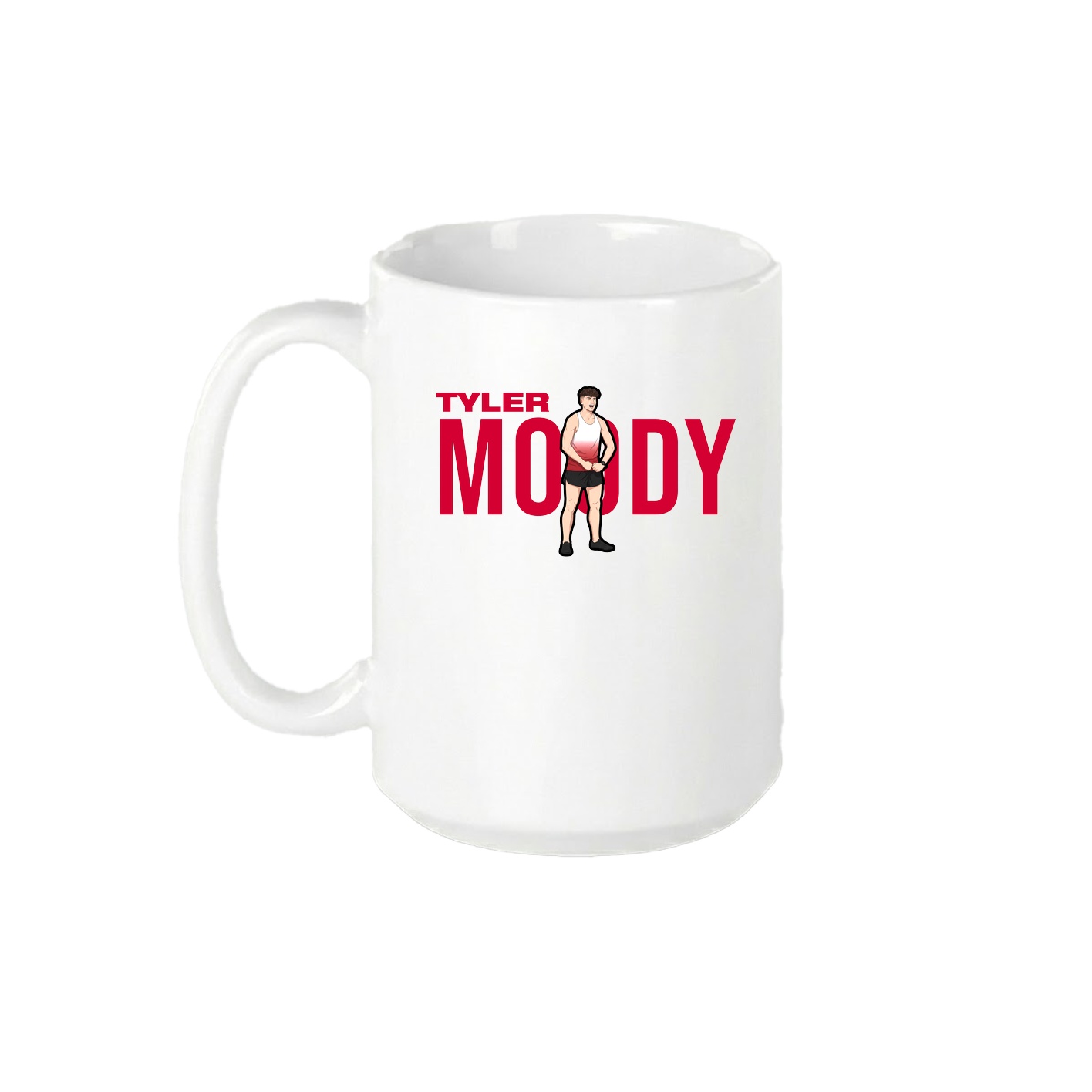 15oz Coffee Mug — Player Name in White