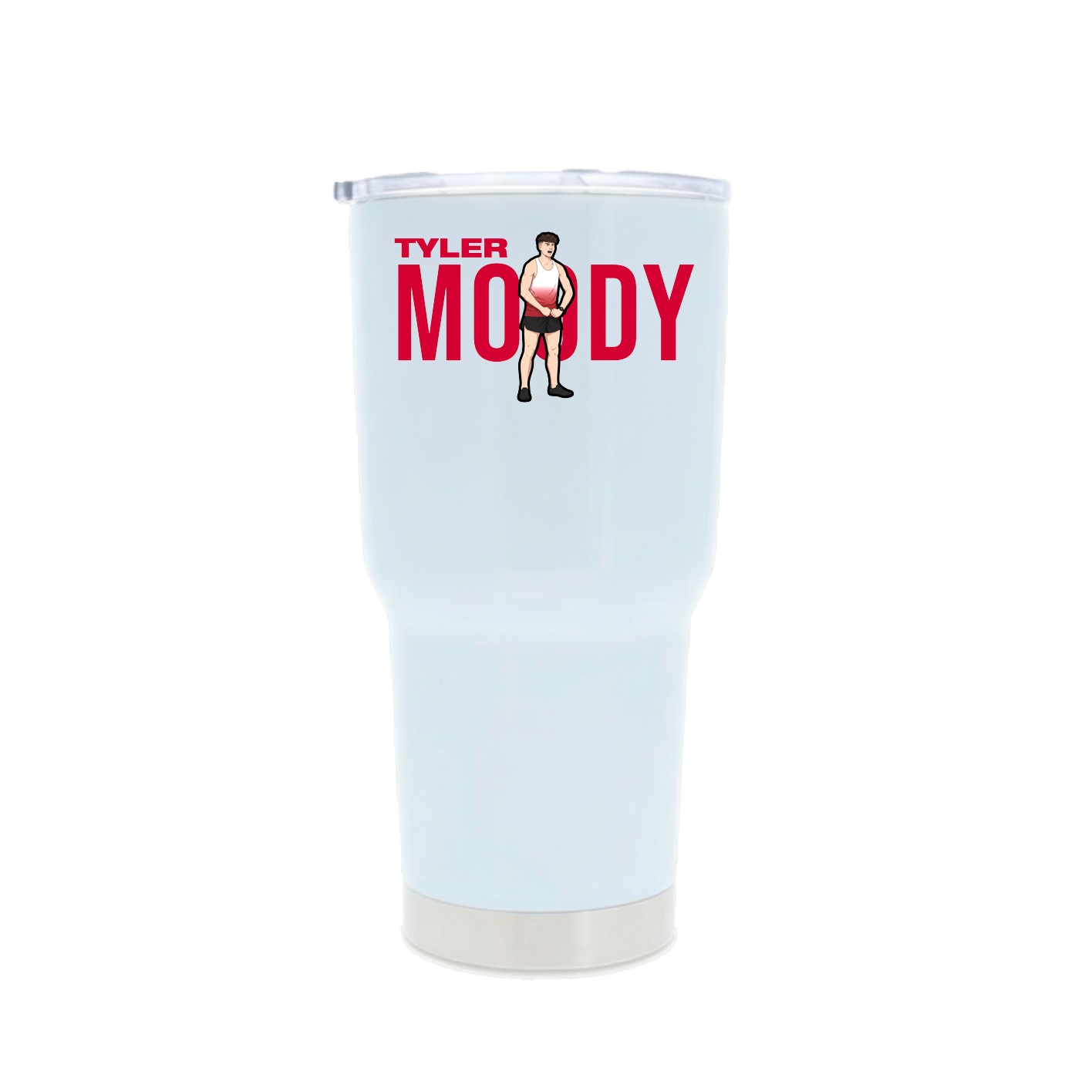 30oz Stainless Steel Tumbler — Player Name in White