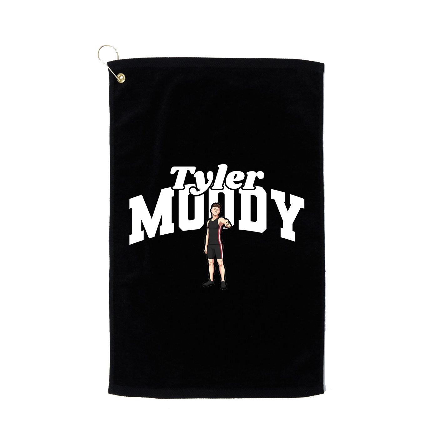 Golf Towel — Signature Arch in Black