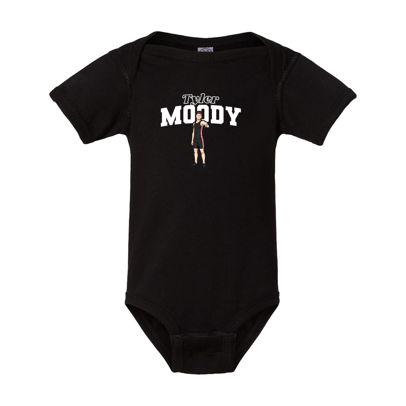 Baby Onesie — Name Arch in Black