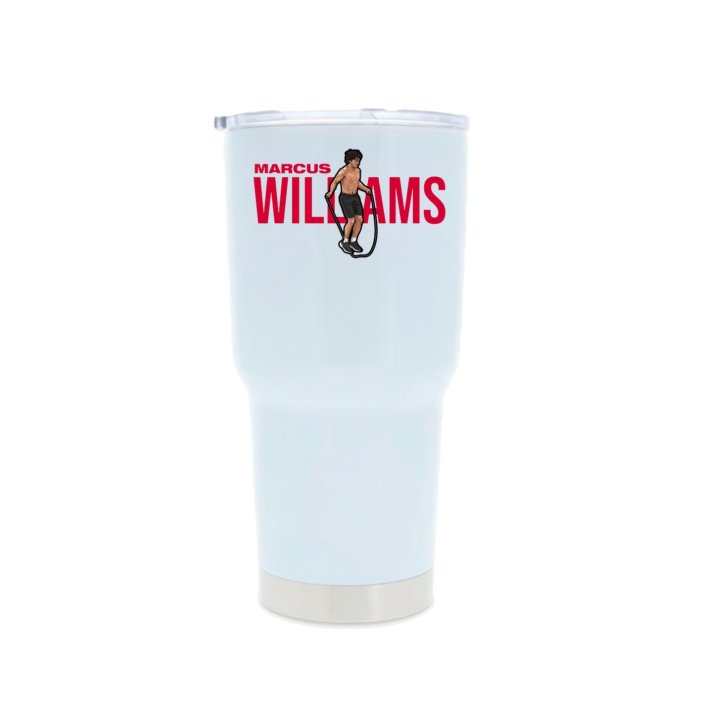 30oz Stainless Steel Tumbler — Player Name in White