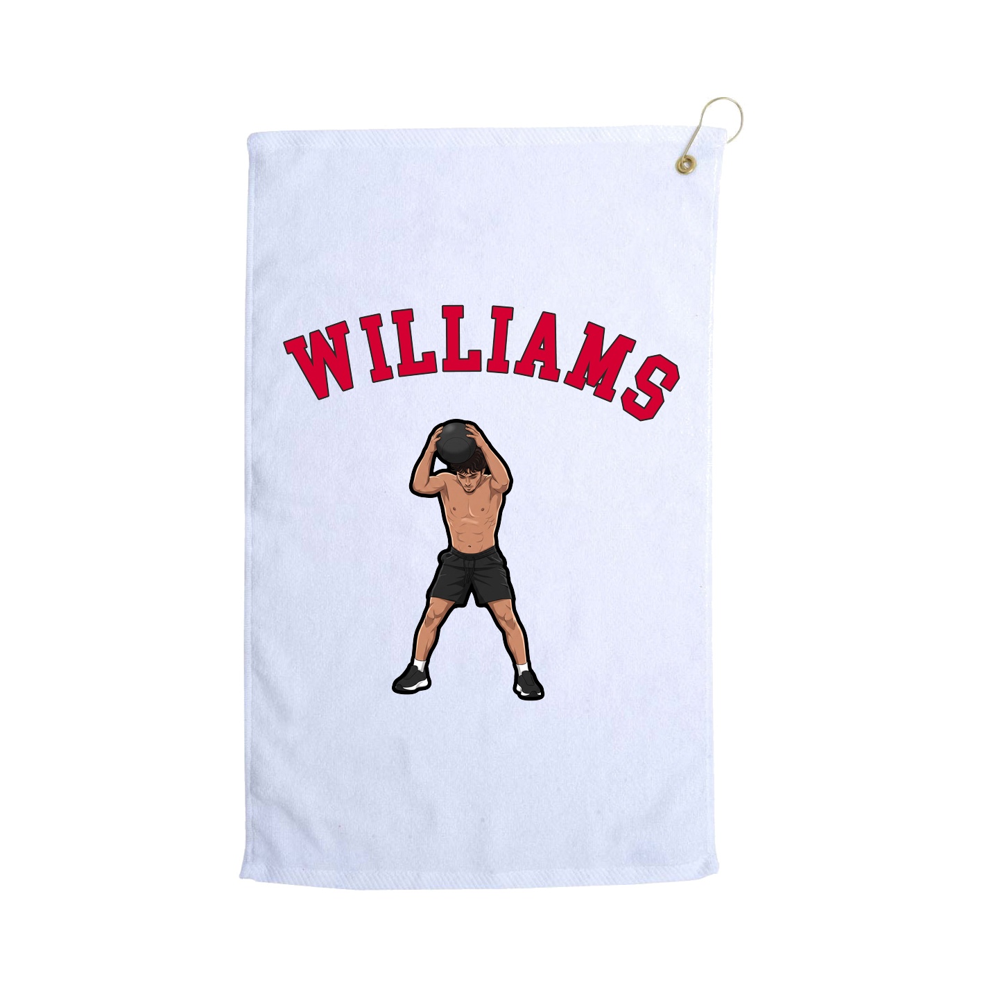 Golf Towel — Shirsey Arch in White