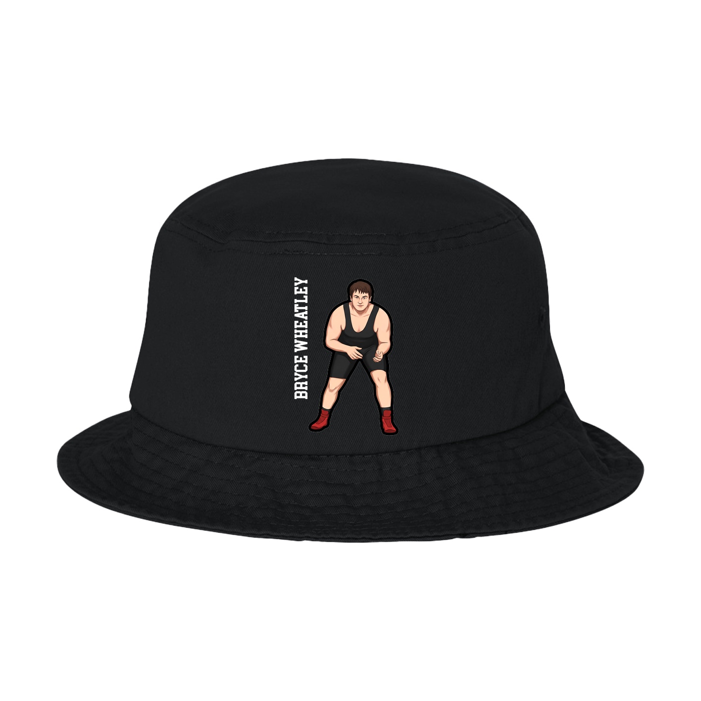 Bucket Cap — Name Vertical in Black