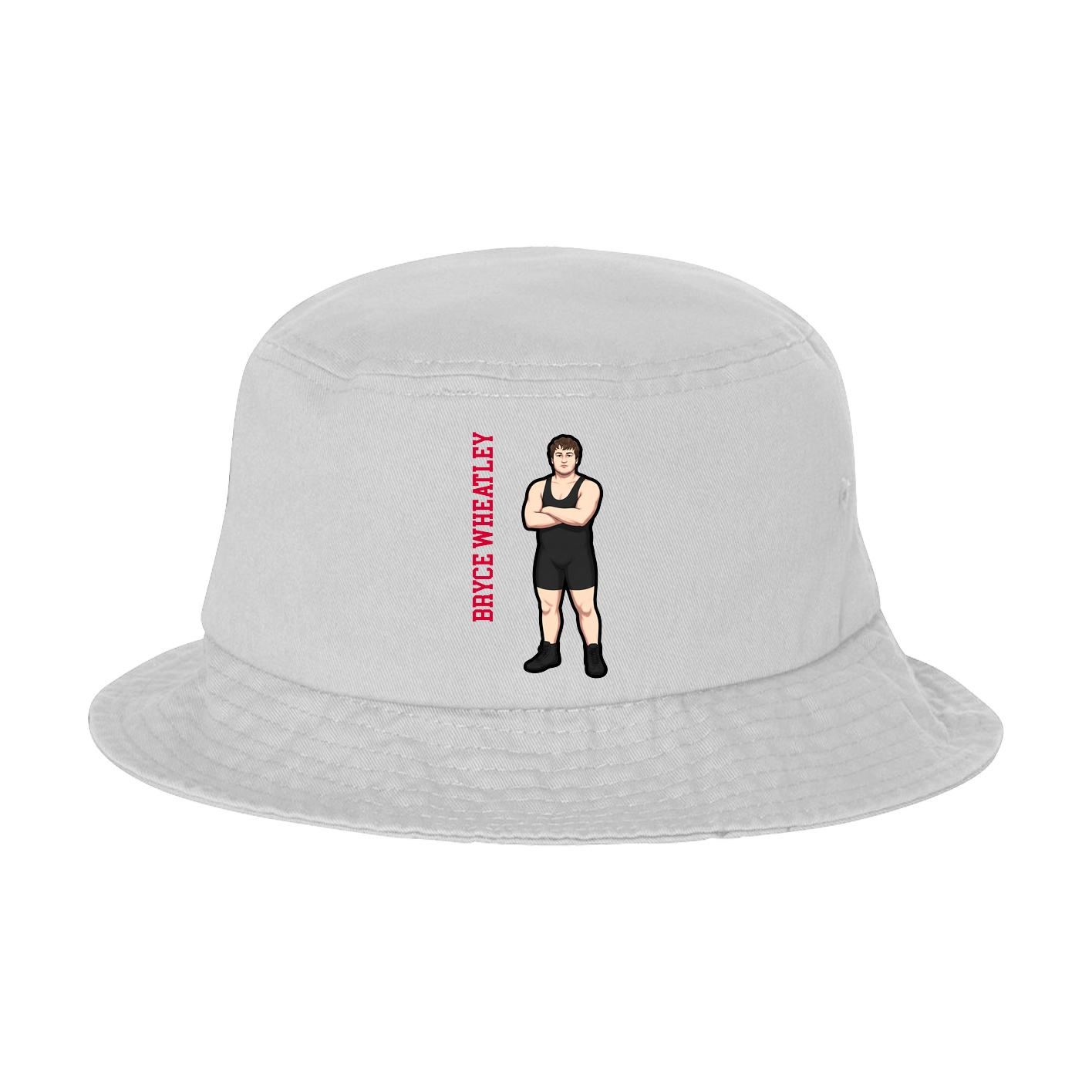 Bucket Cap — Name Vertical in White