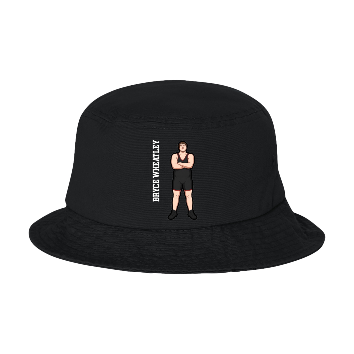 Bucket Cap — Name Vertical in Black
