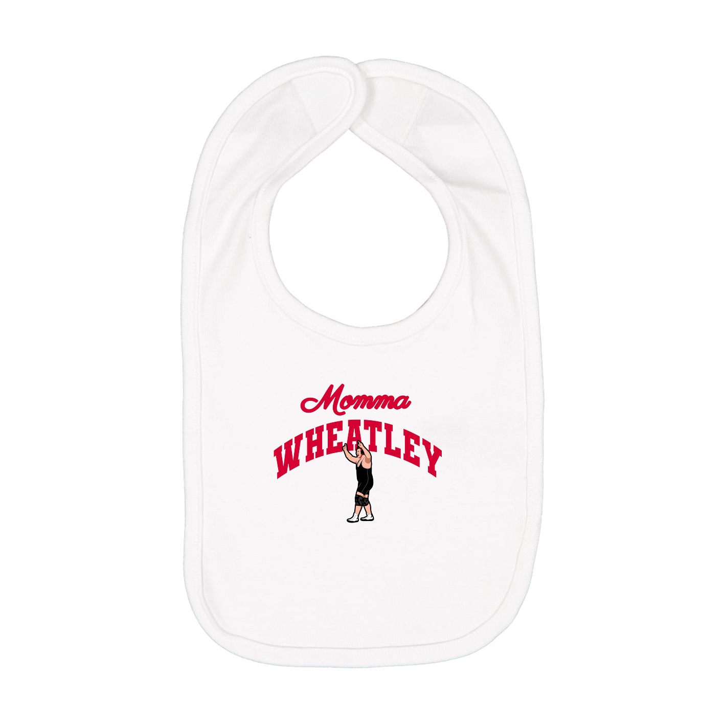 Infant Bib — Mothers Day Arch in White