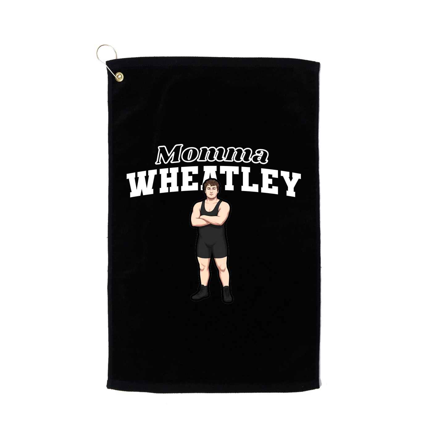 Golf Towel — Mothers Day Block in Black