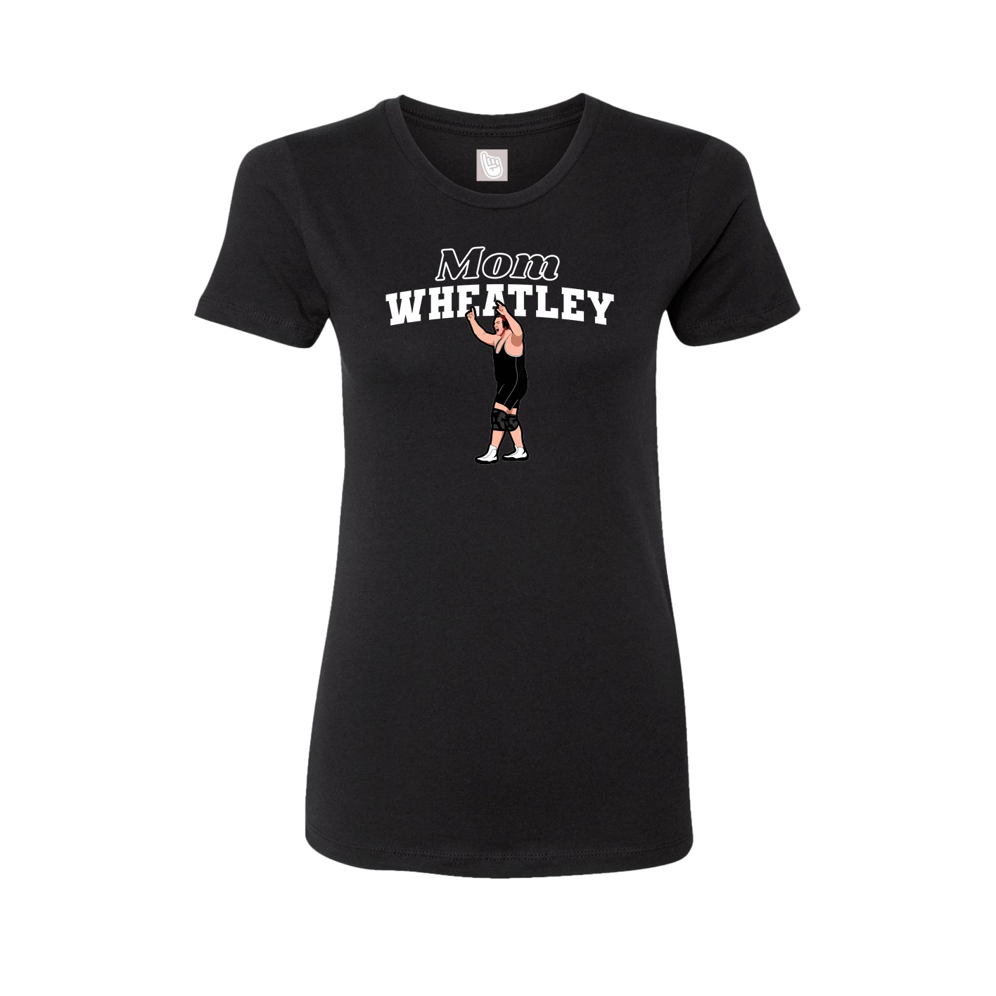 Womens Tee — Mothers Day Block in Black