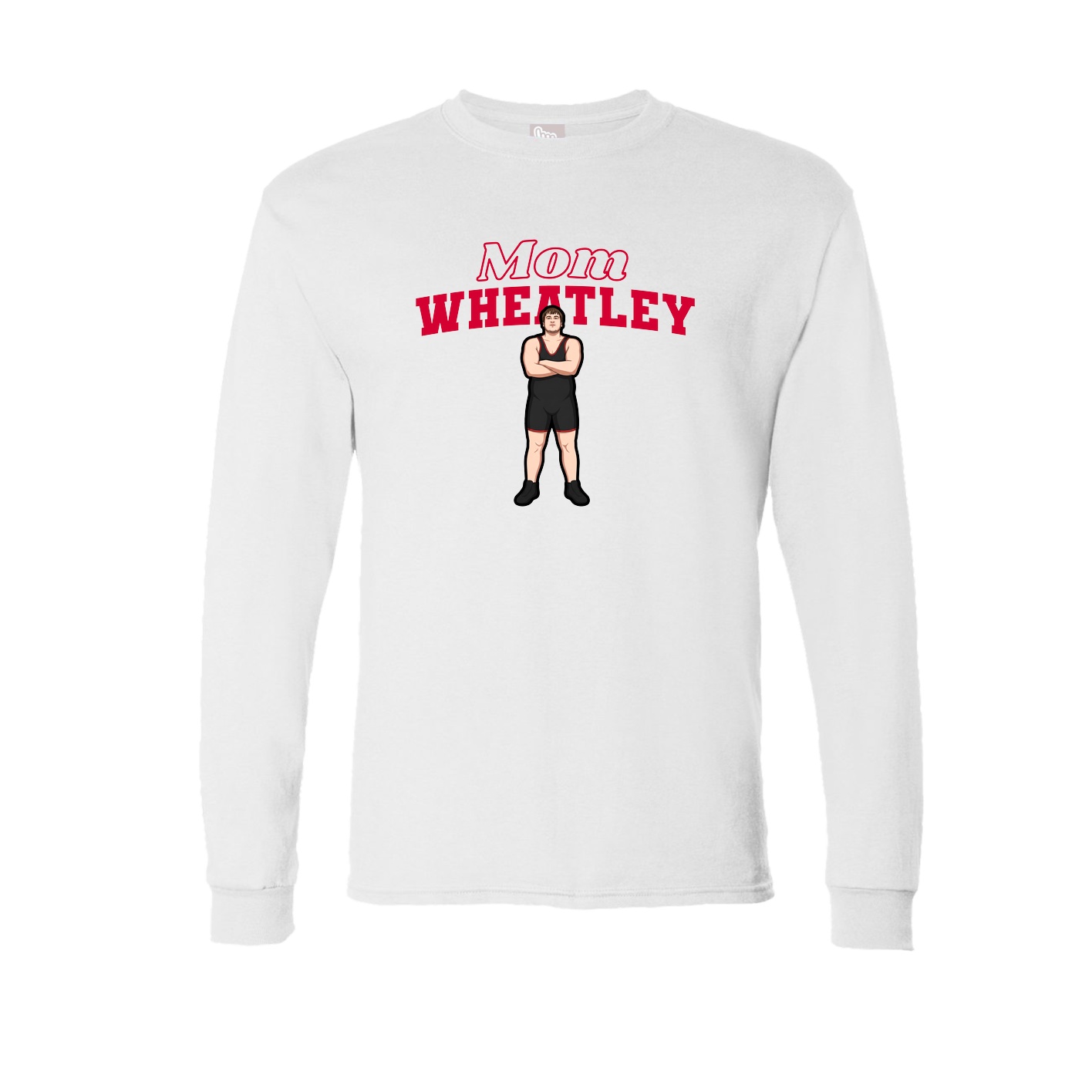 Long Sleeve Tee — Mothers Day Block in White