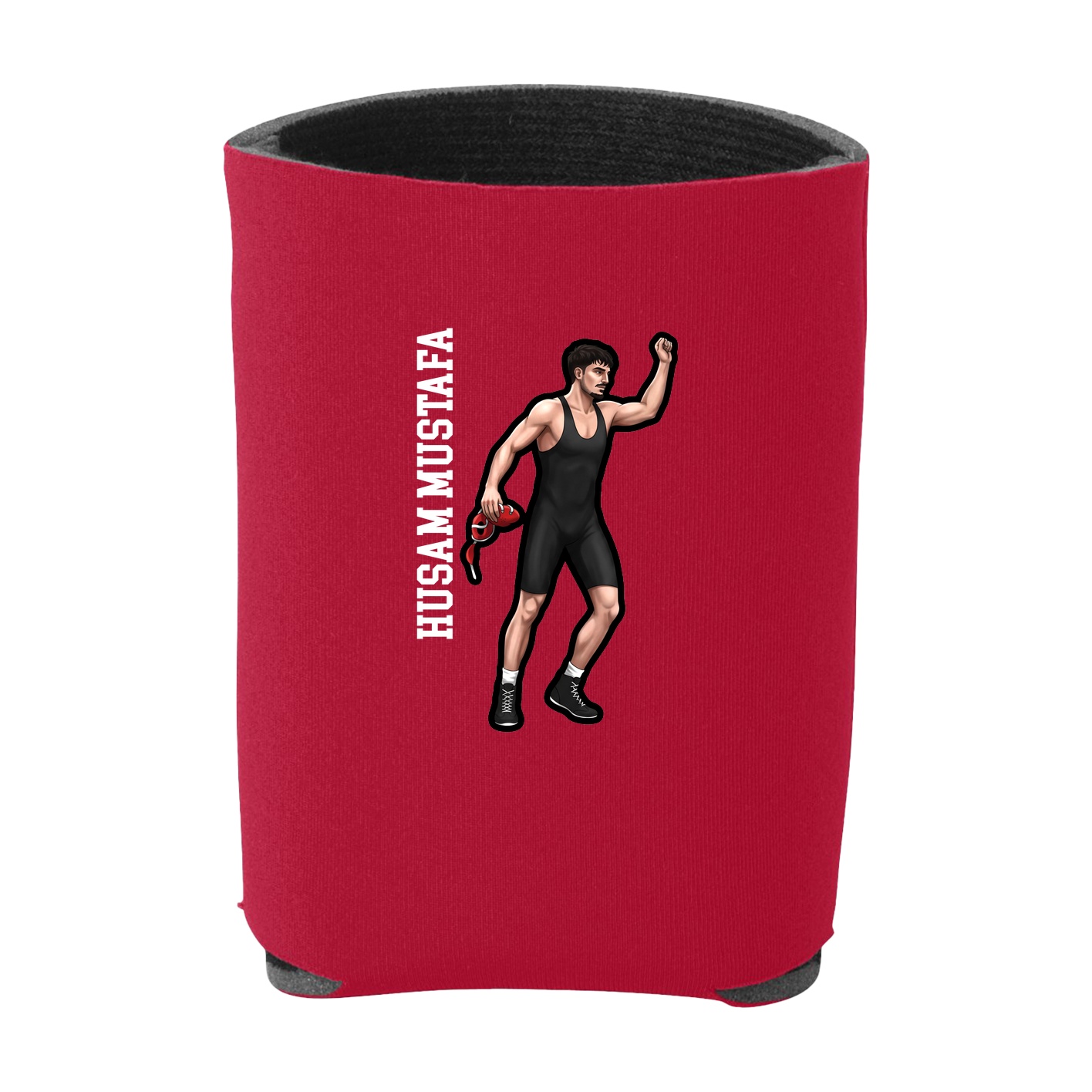 Can Holder — Name Vertical in Red
