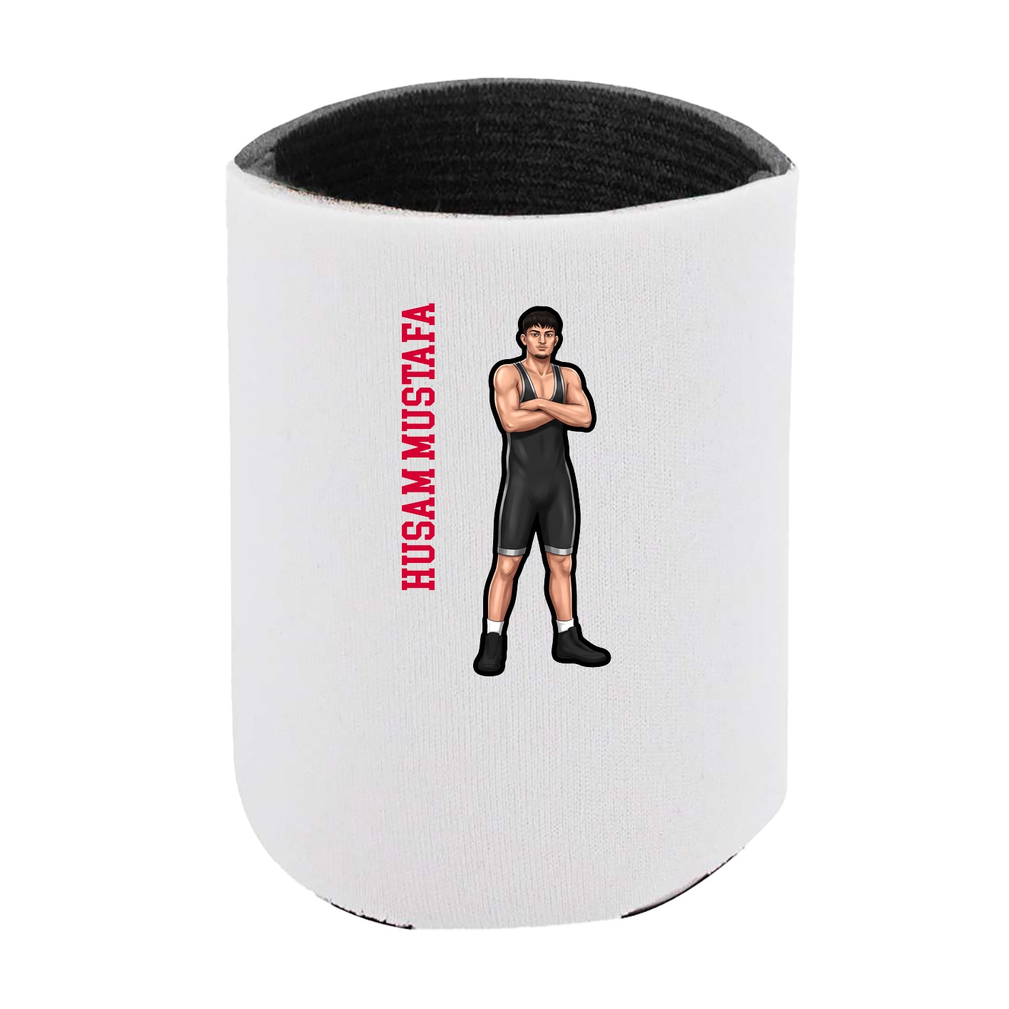 Can Holder — Name Vertical in White