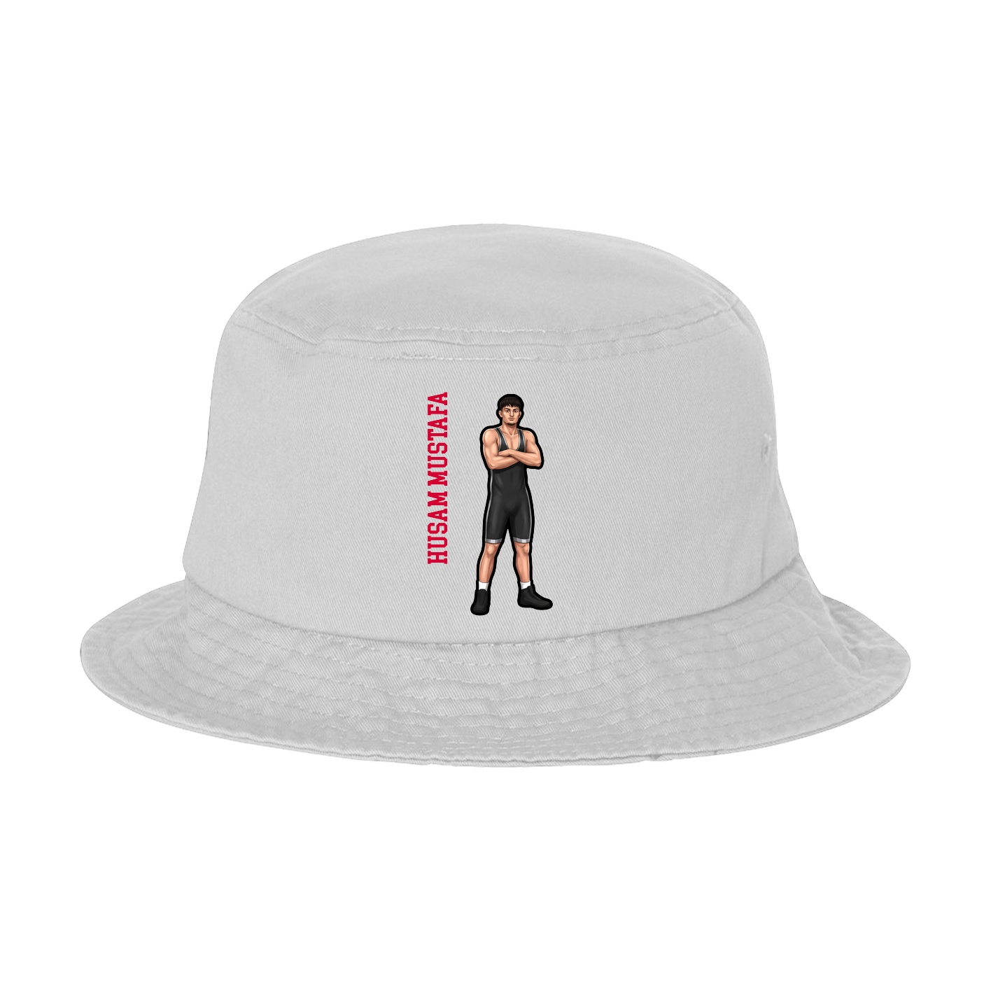 Bucket Cap — Name Vertical in White