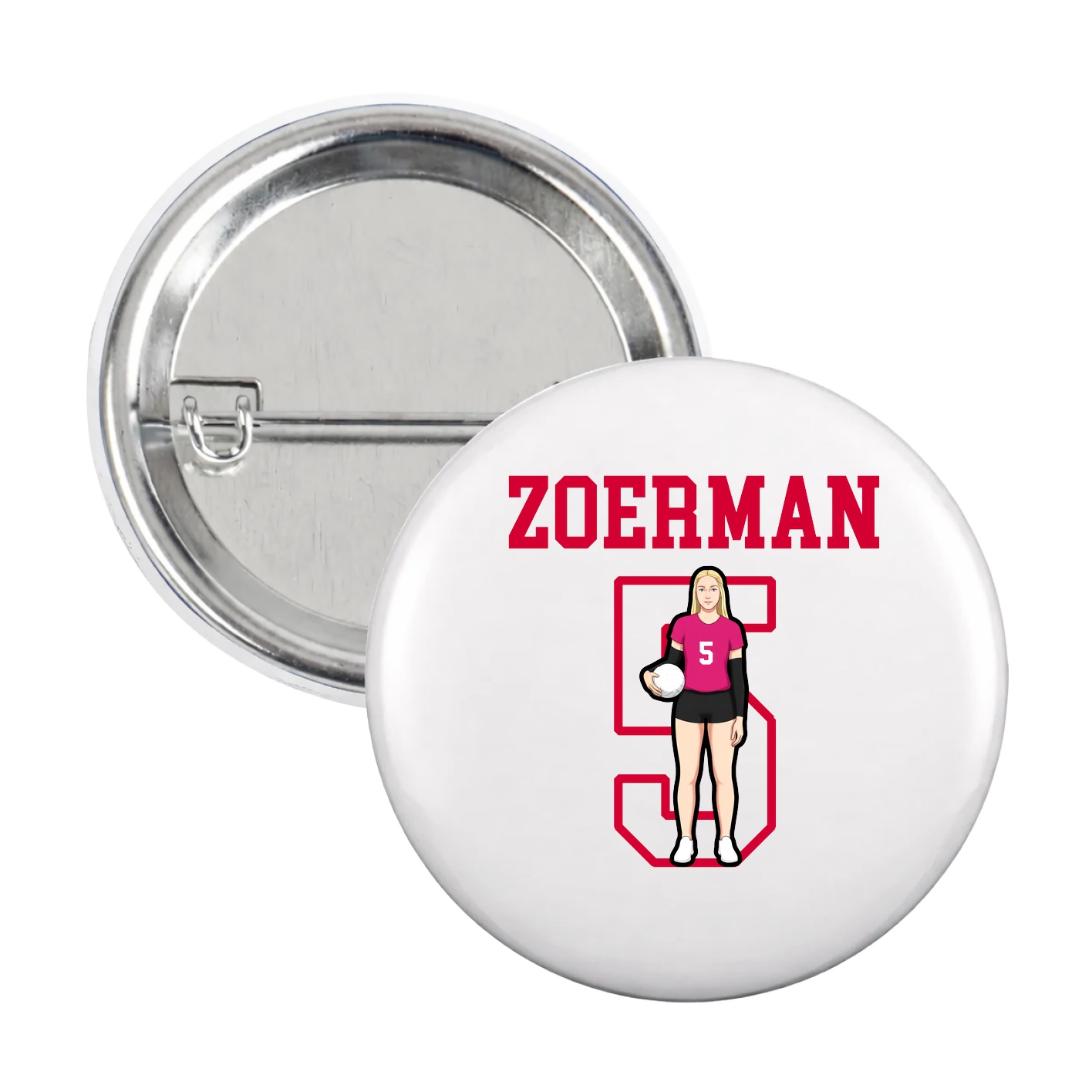 Game Day Button — Shirsey in White