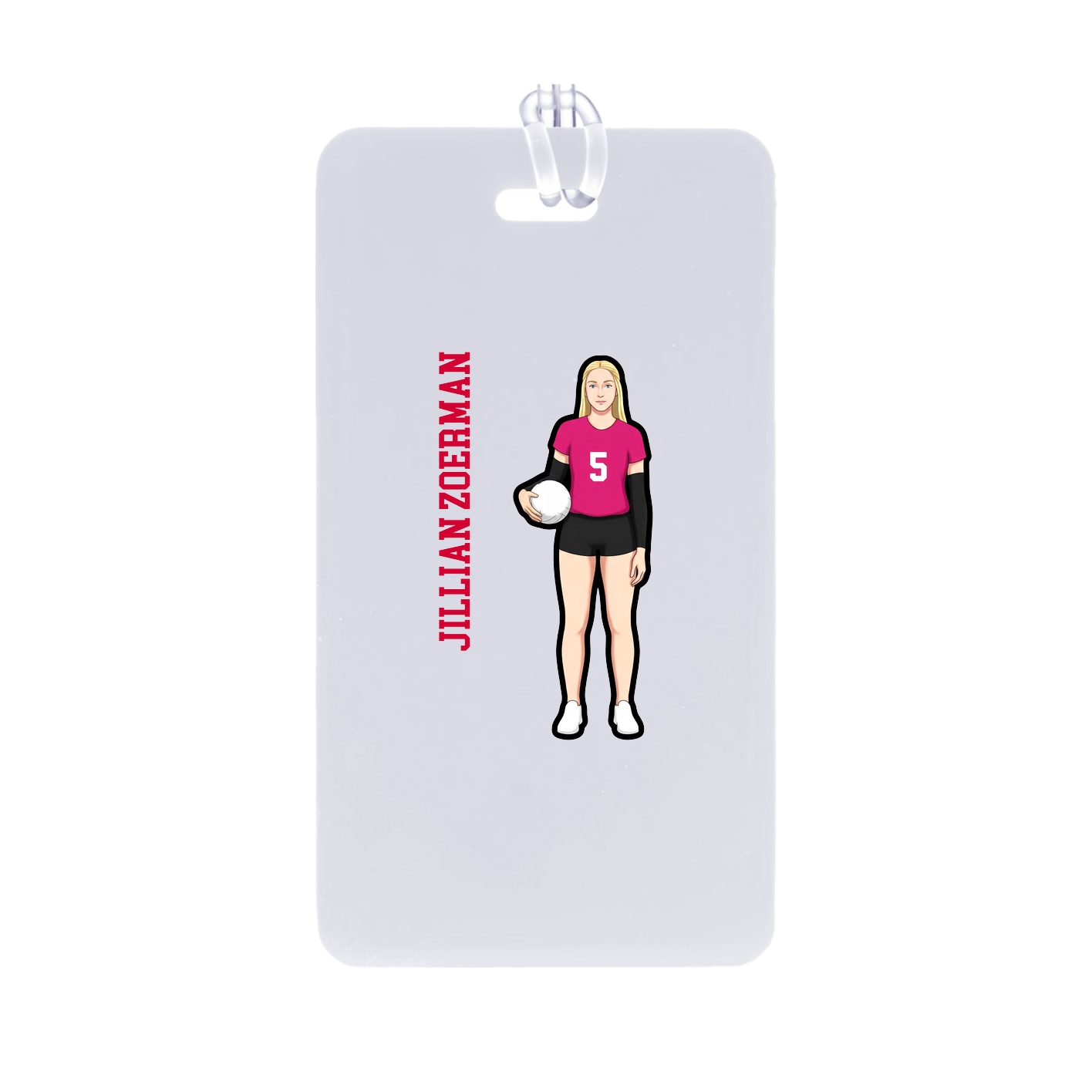 Bag Tag — Name Vertical in Classic