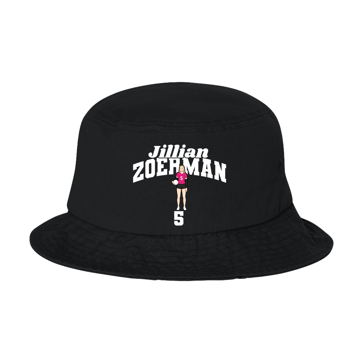 Bucket Cap — Signature Arch in Black