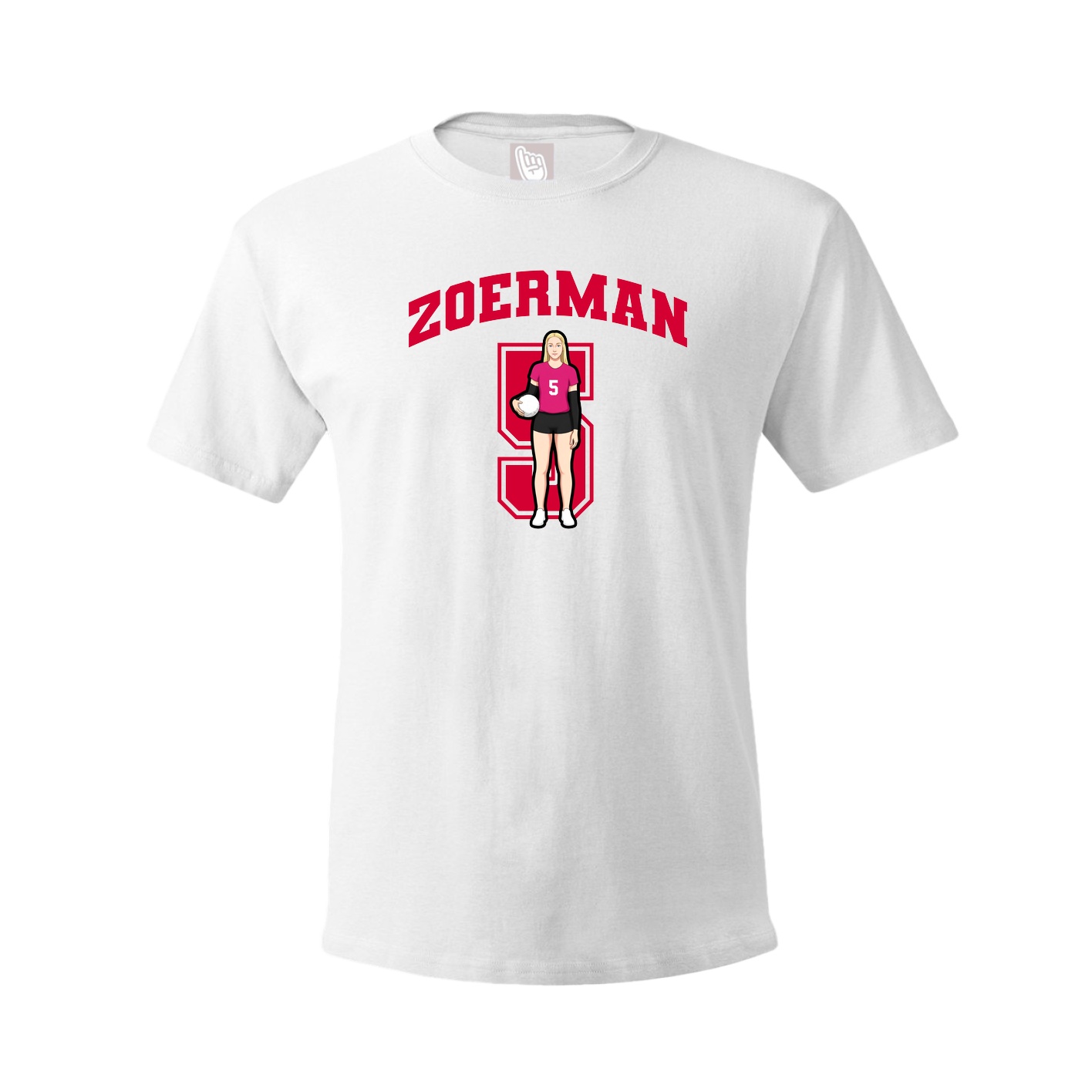 Tee — Number in White