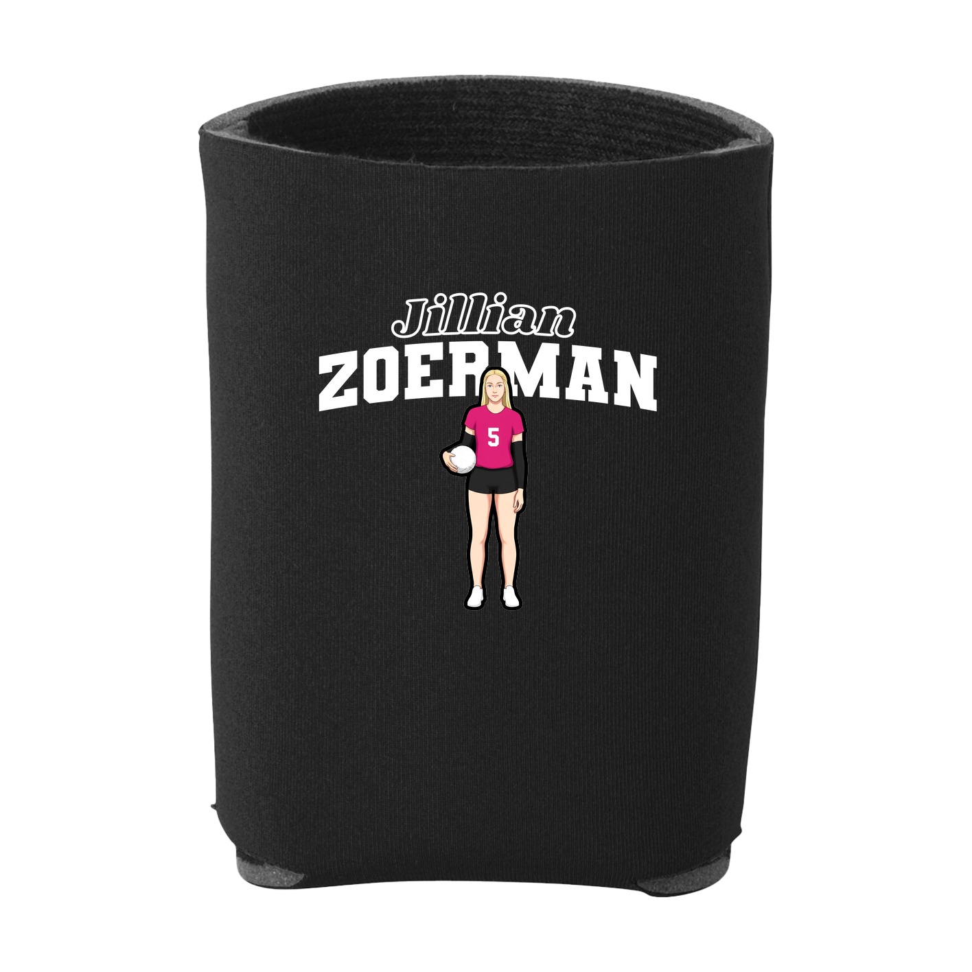Can Holder — Name Arch in Black