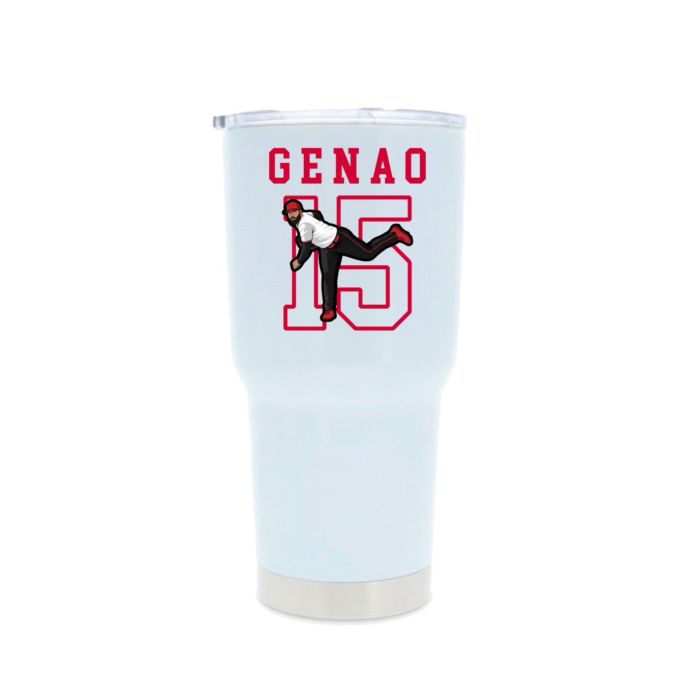 30oz Stainless Steel Tumbler — Shirsey in White