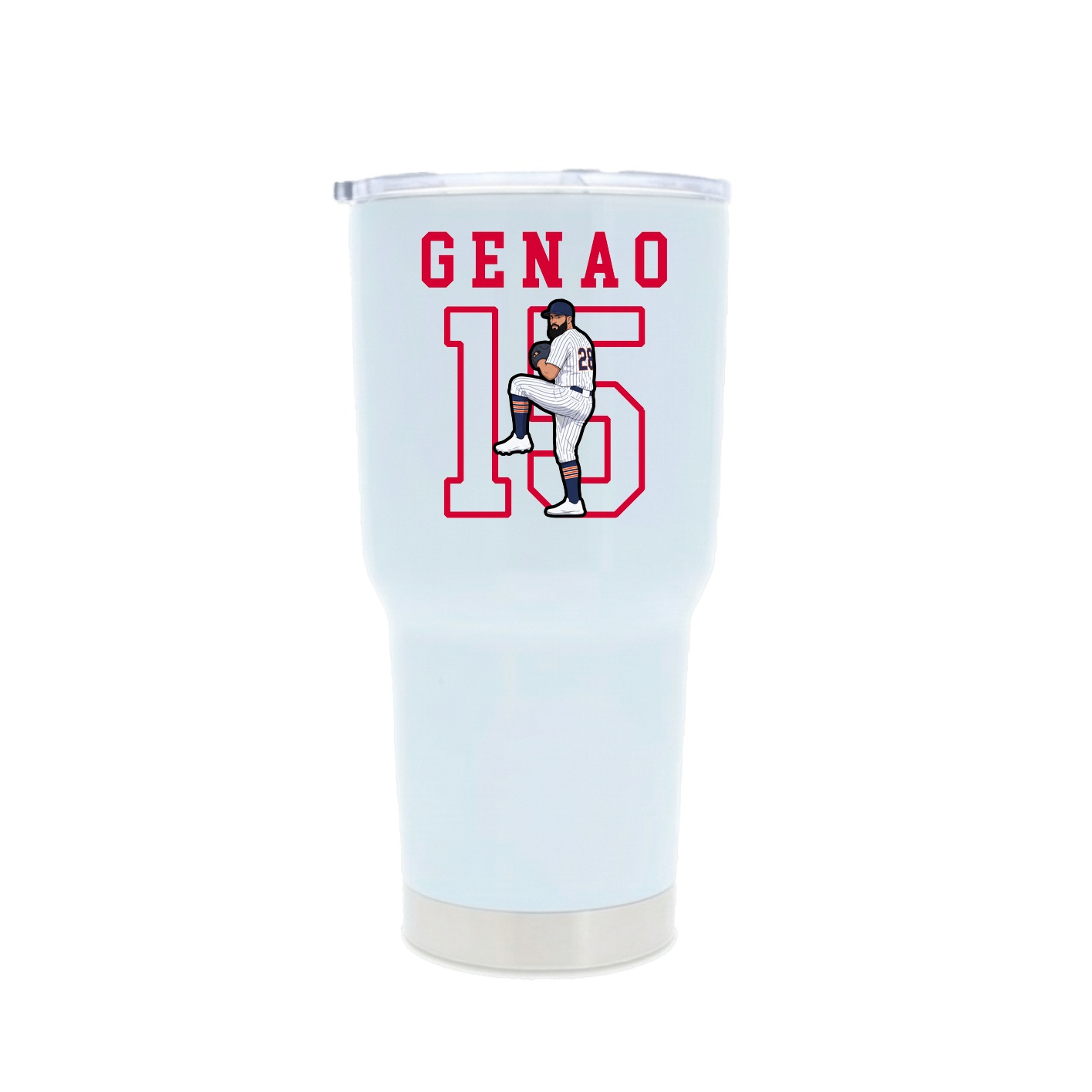 30oz Stainless Steel Tumbler — Shirsey in White