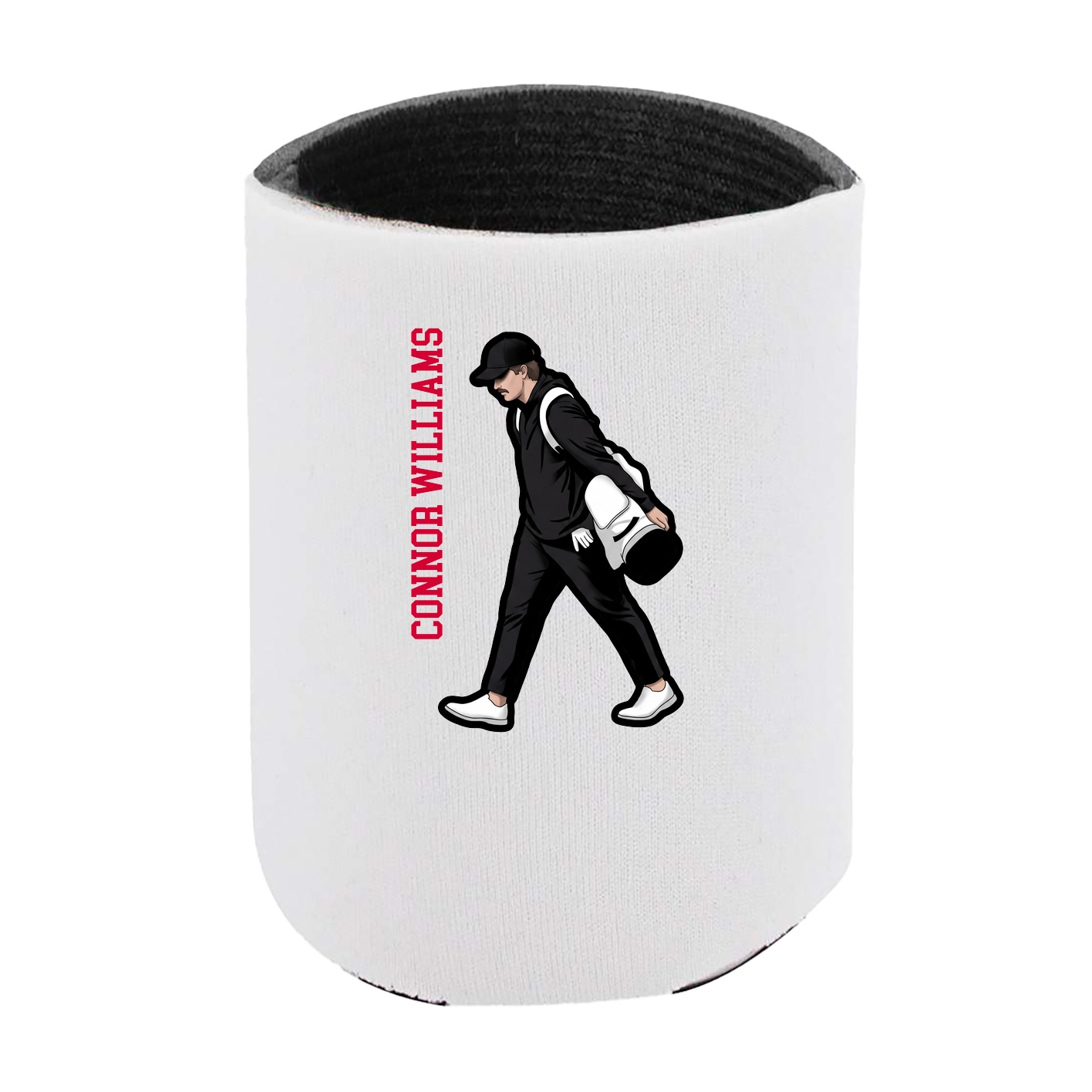 Can Holder — Name Vertical in White