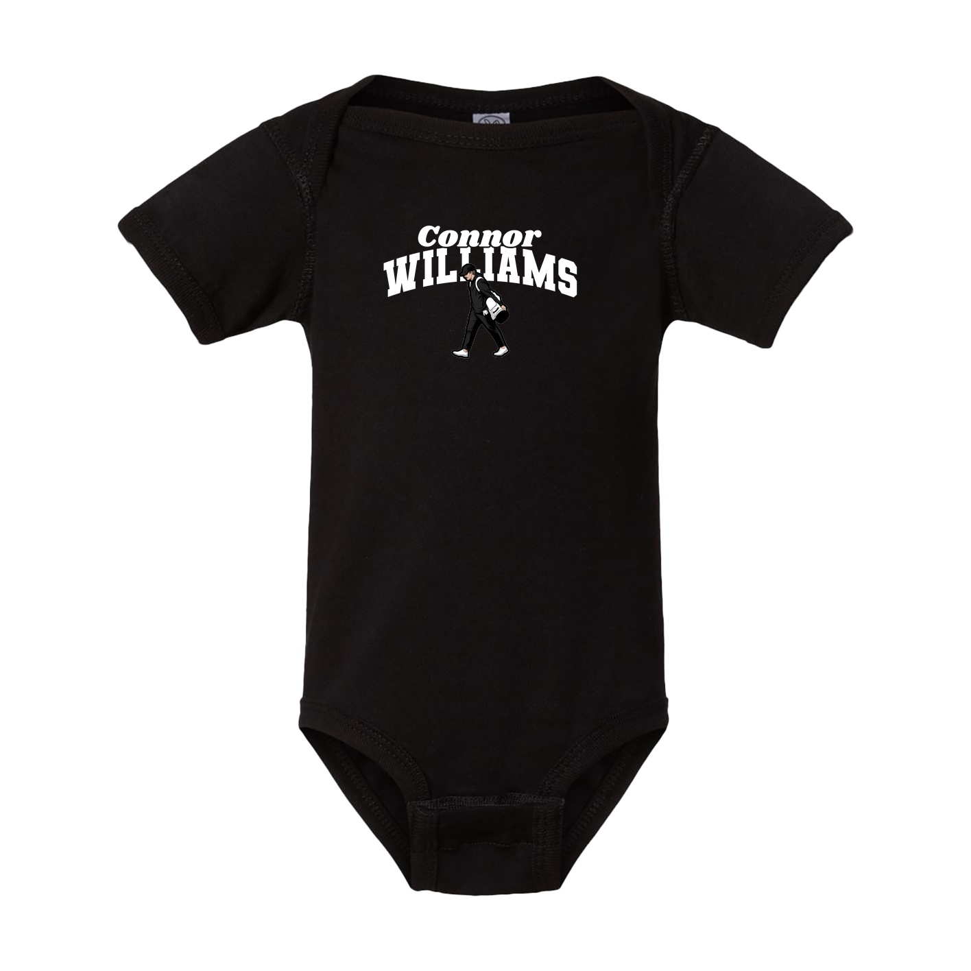 Baby Onesie — Signature Arch in Black