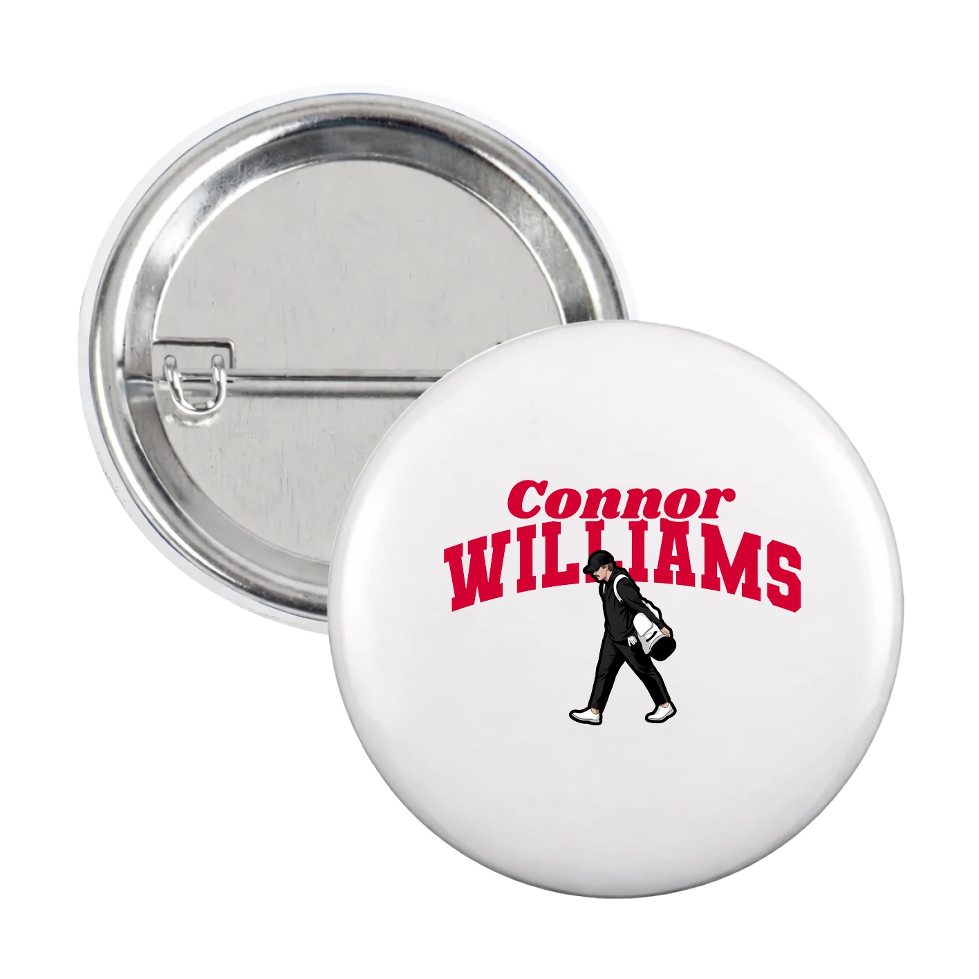 Game Day Button — Signature Arch in White