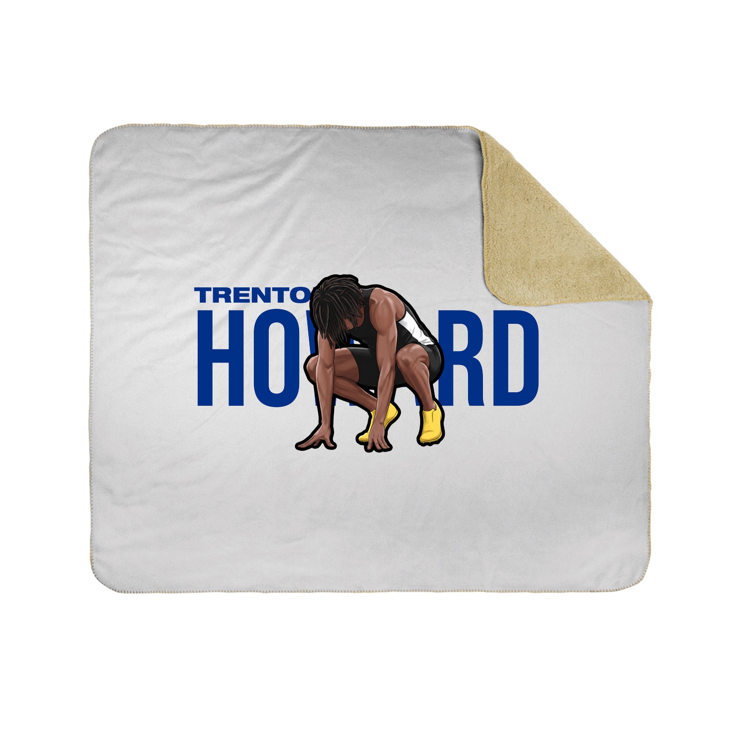 Throw Blanket — Player Name in White