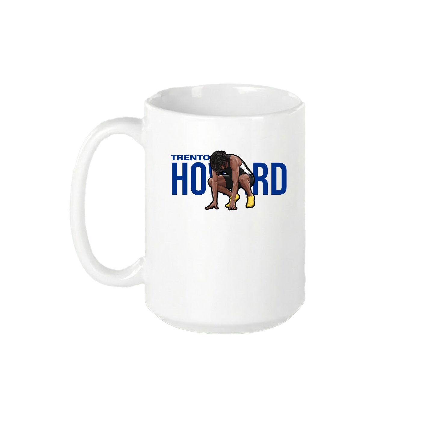15oz Coffee Mug — Player Name in White