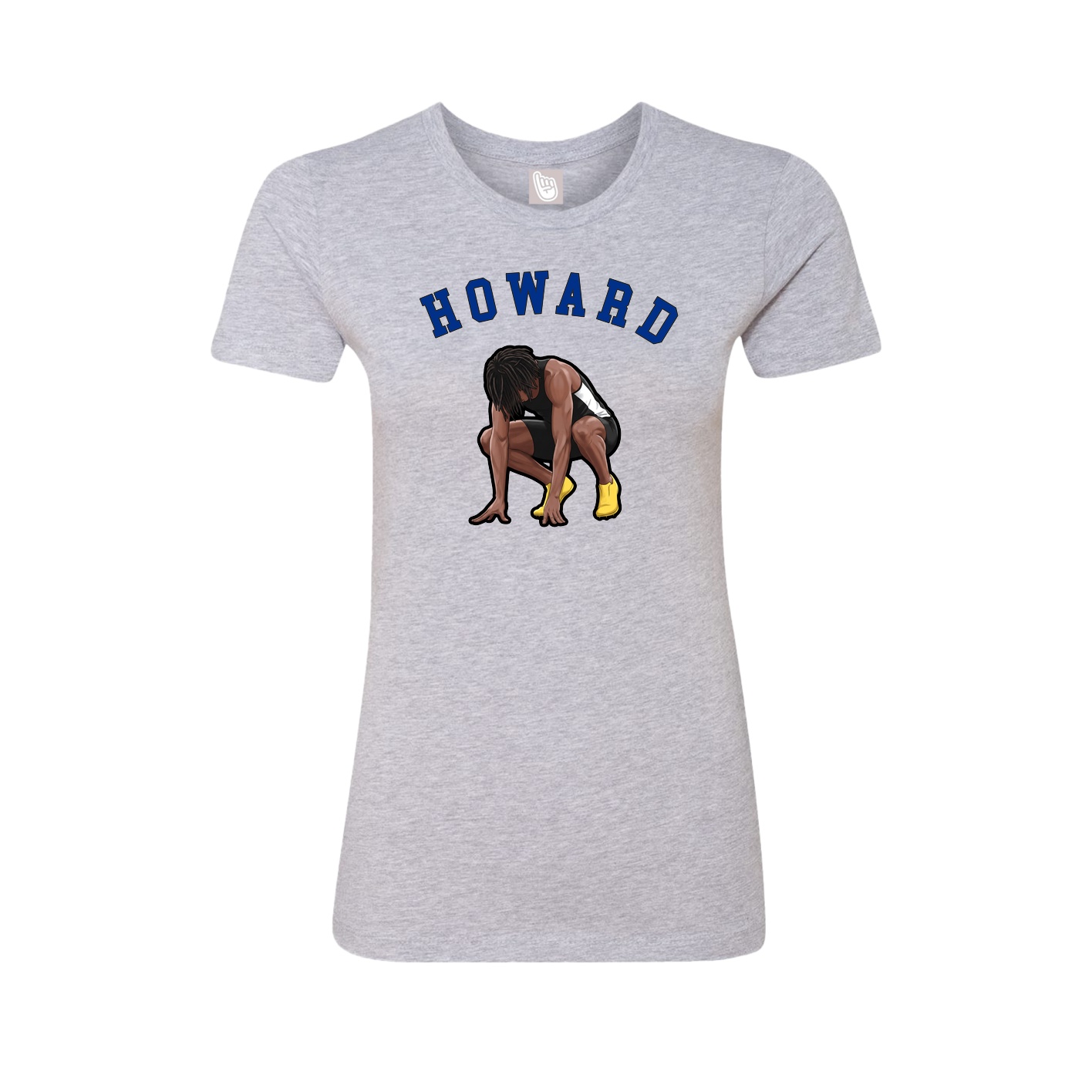 Fitted Women's Tee — Shirsey Arch in Grey