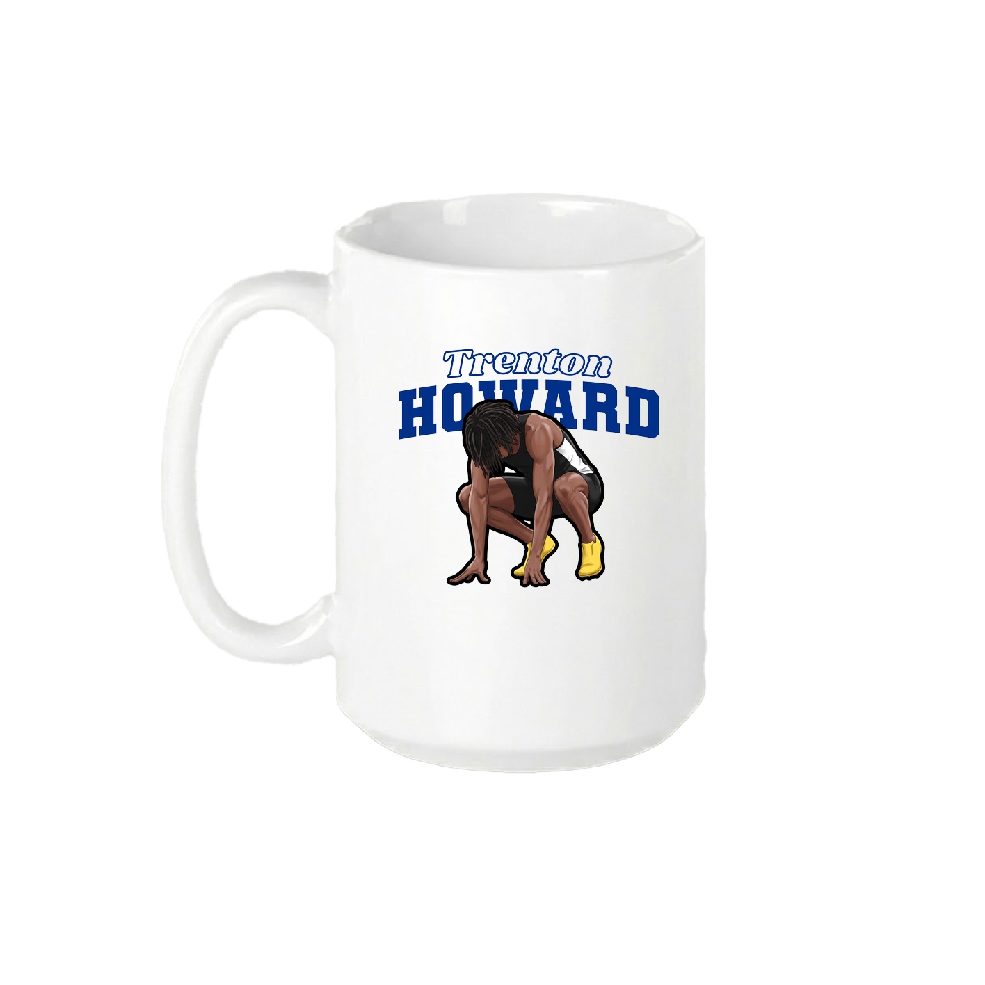 15oz Coffee Mug — Name Arch in White