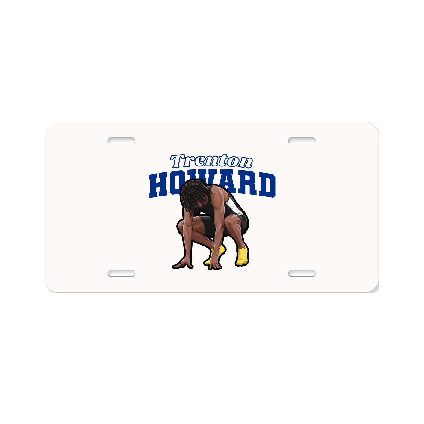 License Plate — Name Arch in Classic