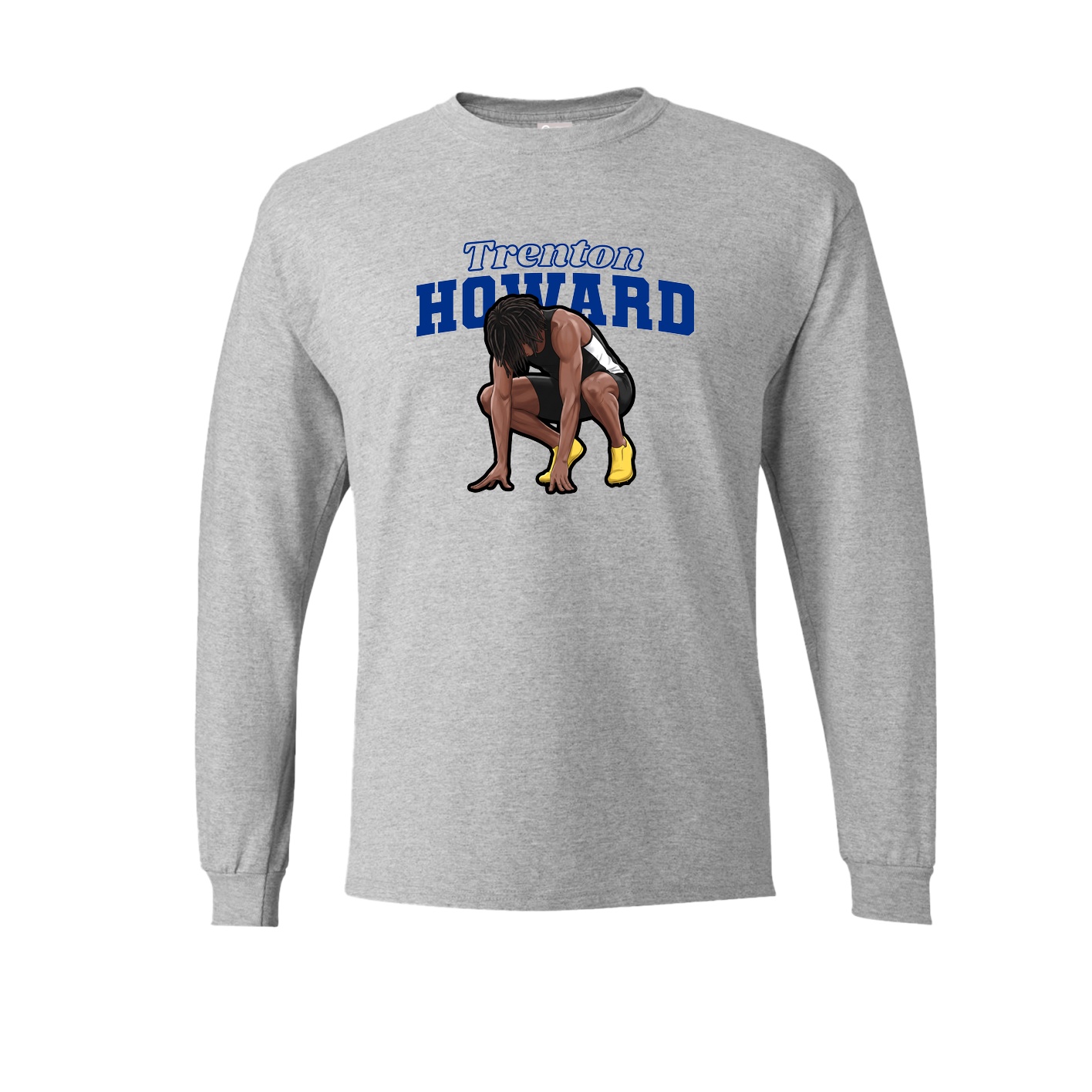 Long Sleeve Tee — Name Arch in Grey