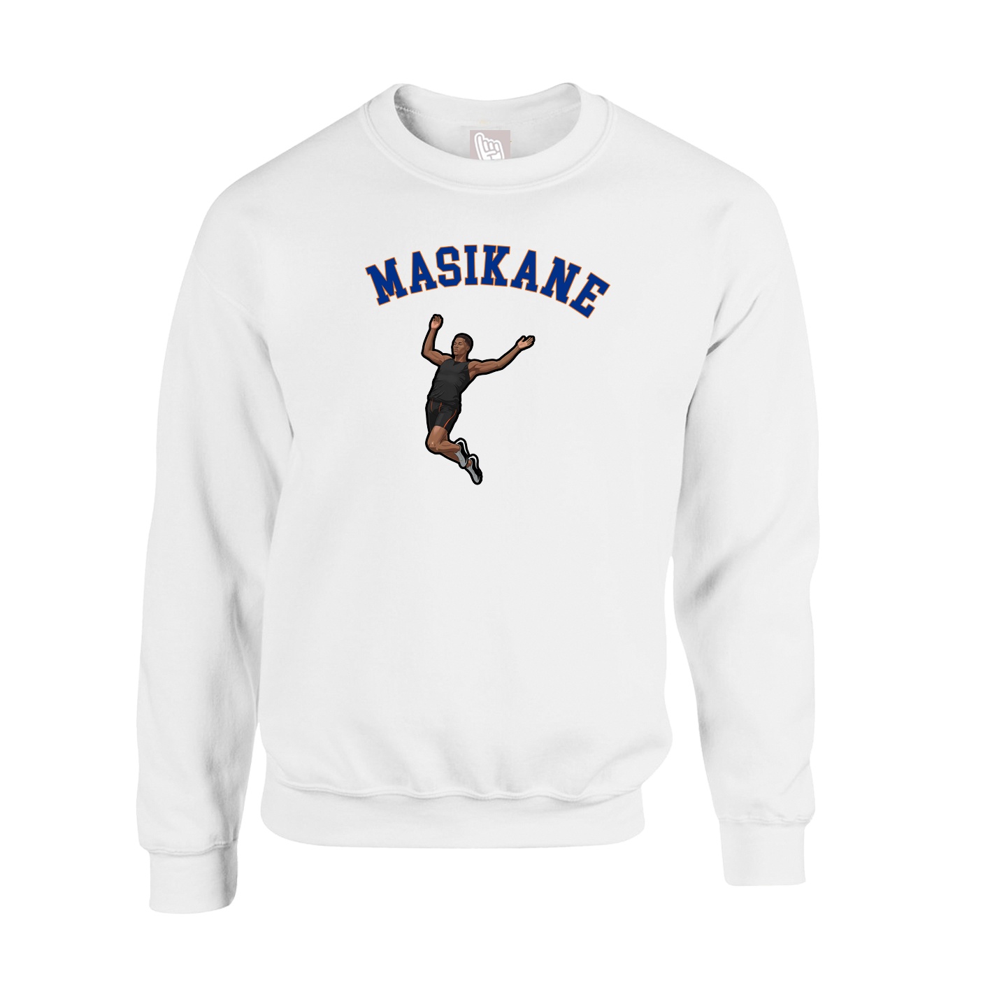 Fleece Crew — Shirsey Arch in White