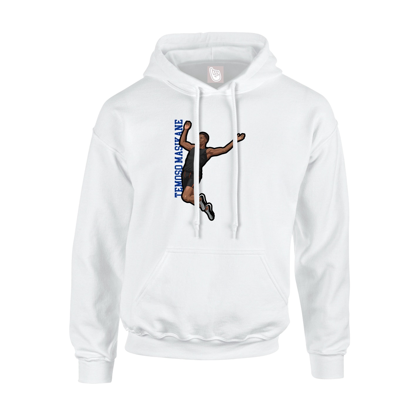 Hoodie — Name Vertical in White