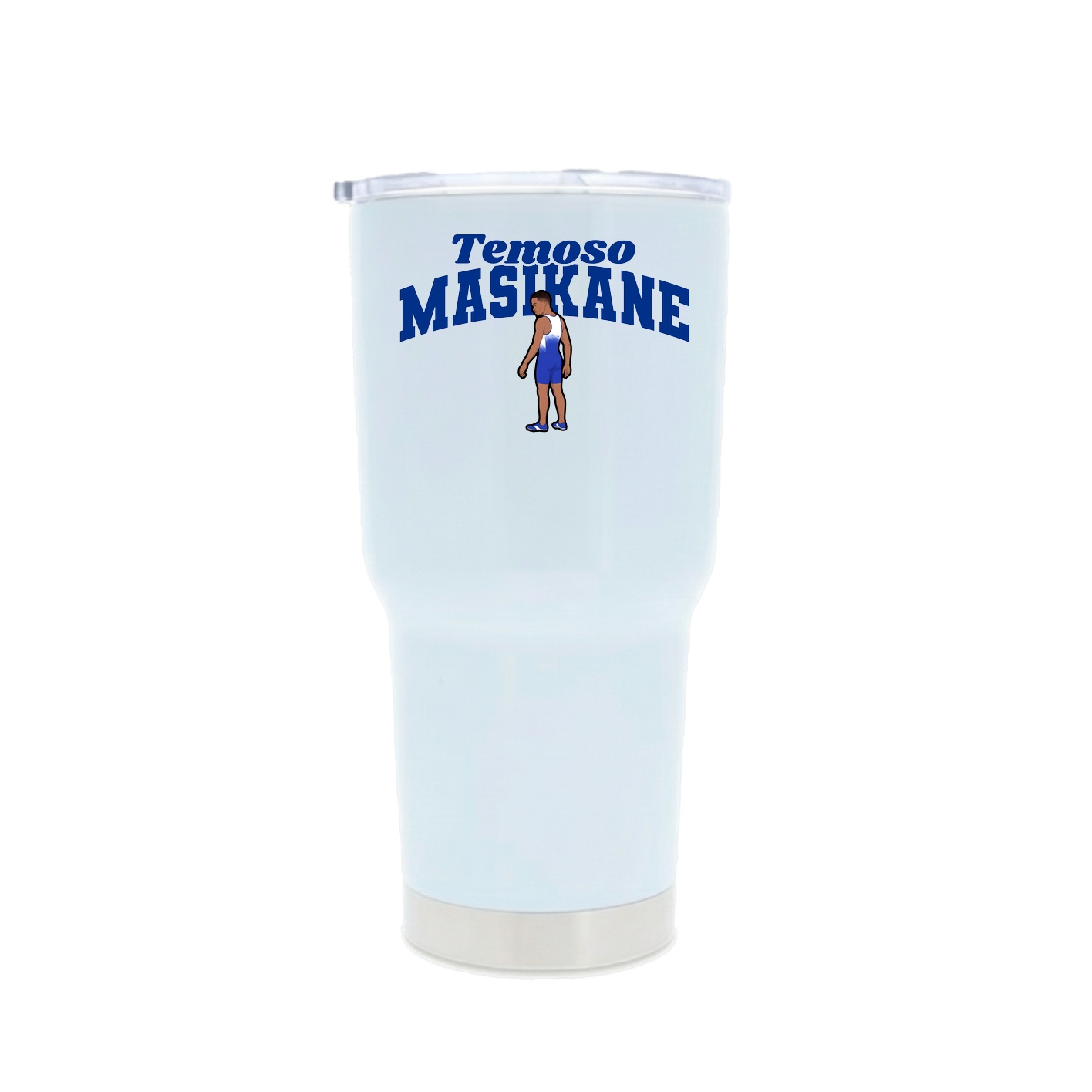 30oz Stainless Steel Tumbler — Signature Arch in White