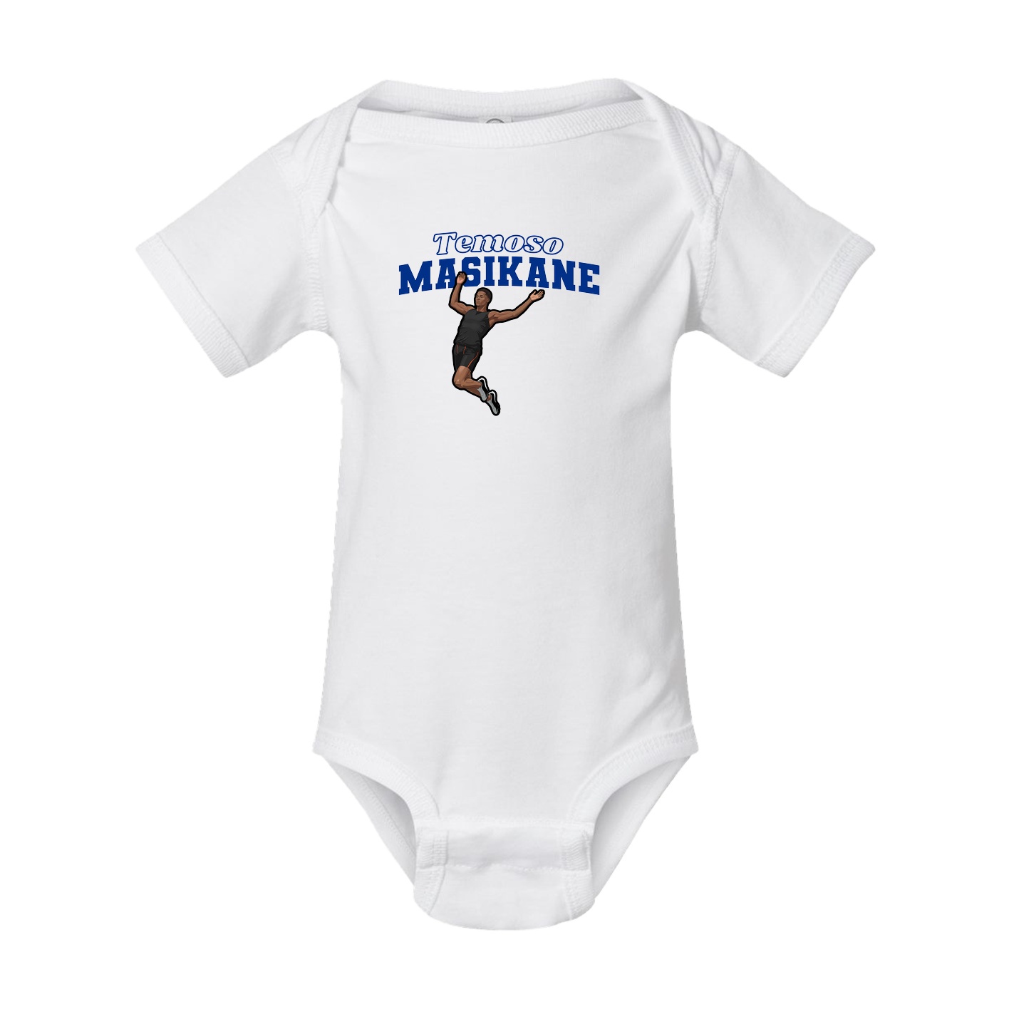 Baby Onesie — Name Arch in White