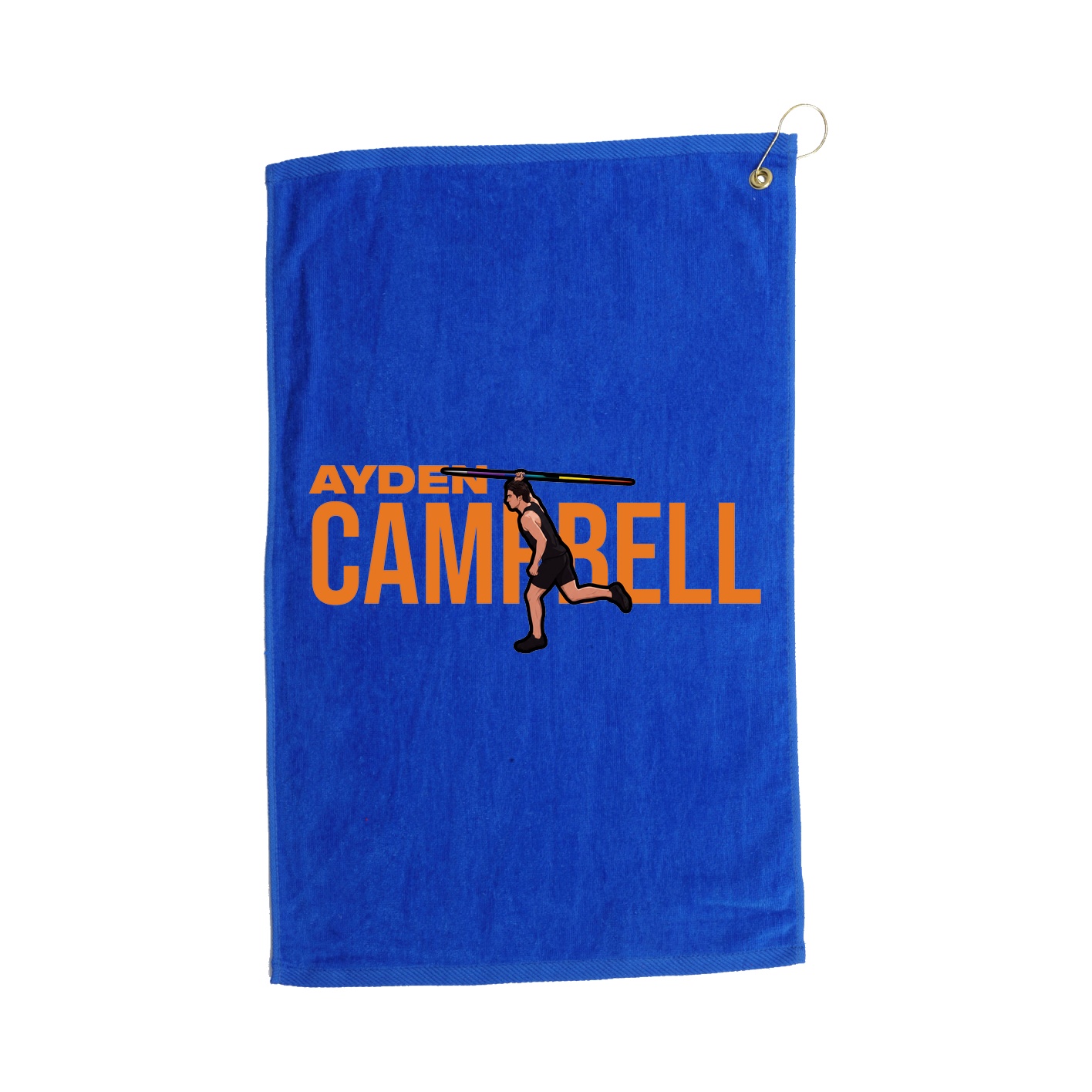 Golf Towel — Player Name in Royal
