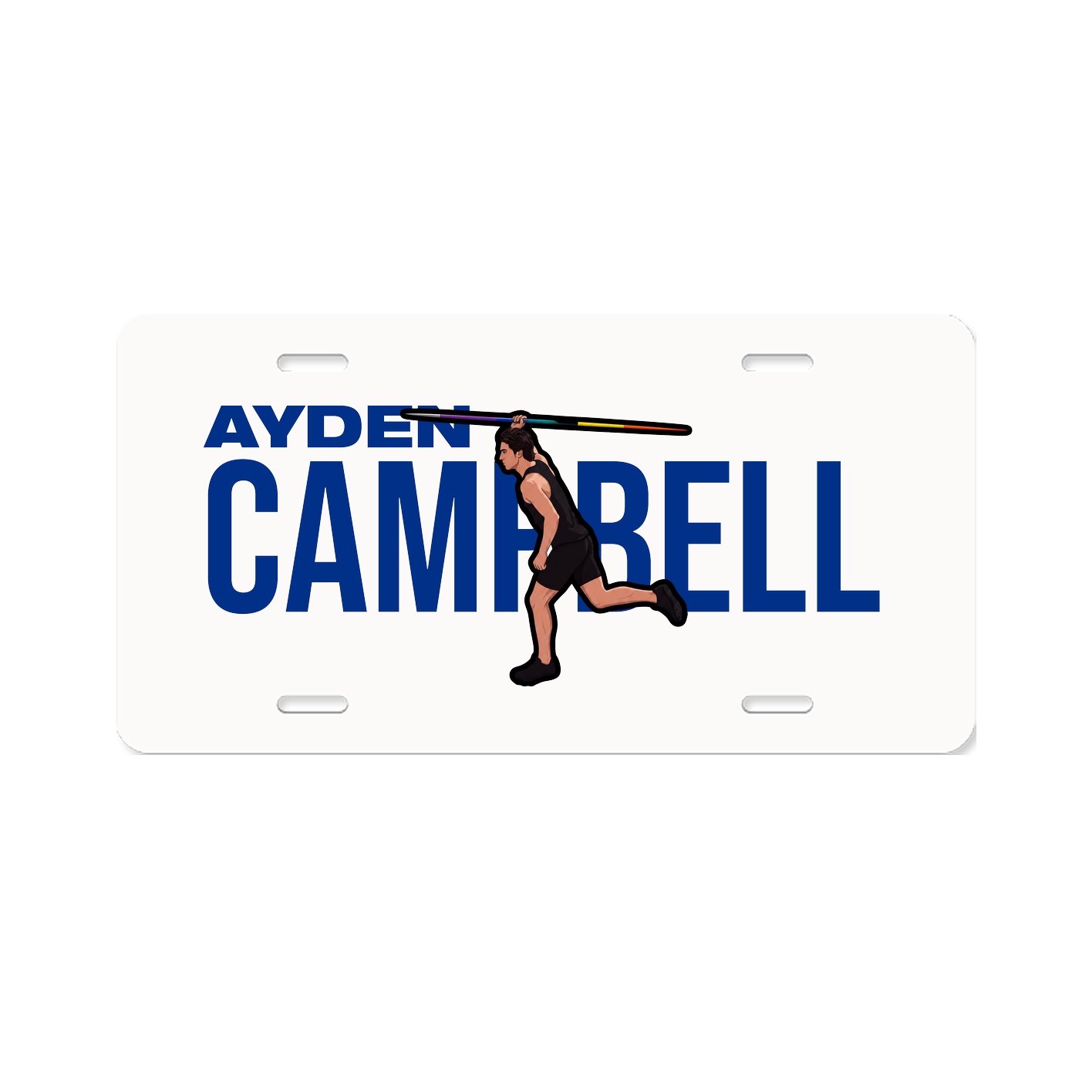 License Plate — Player Name in Classic