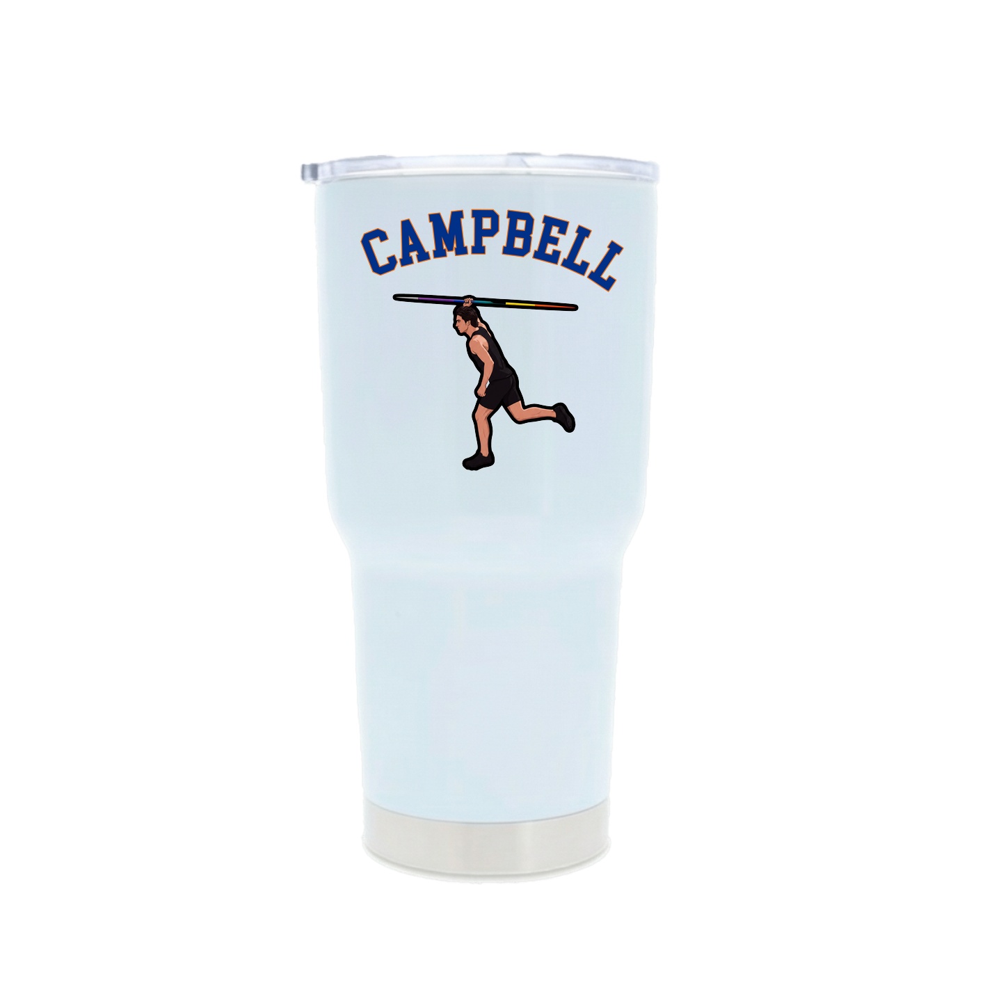30oz Stainless Steel Tumbler — Shirsey Arch in White