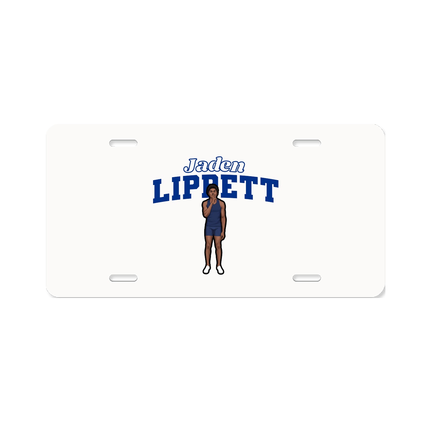 License Plate — Name Arch in Classic