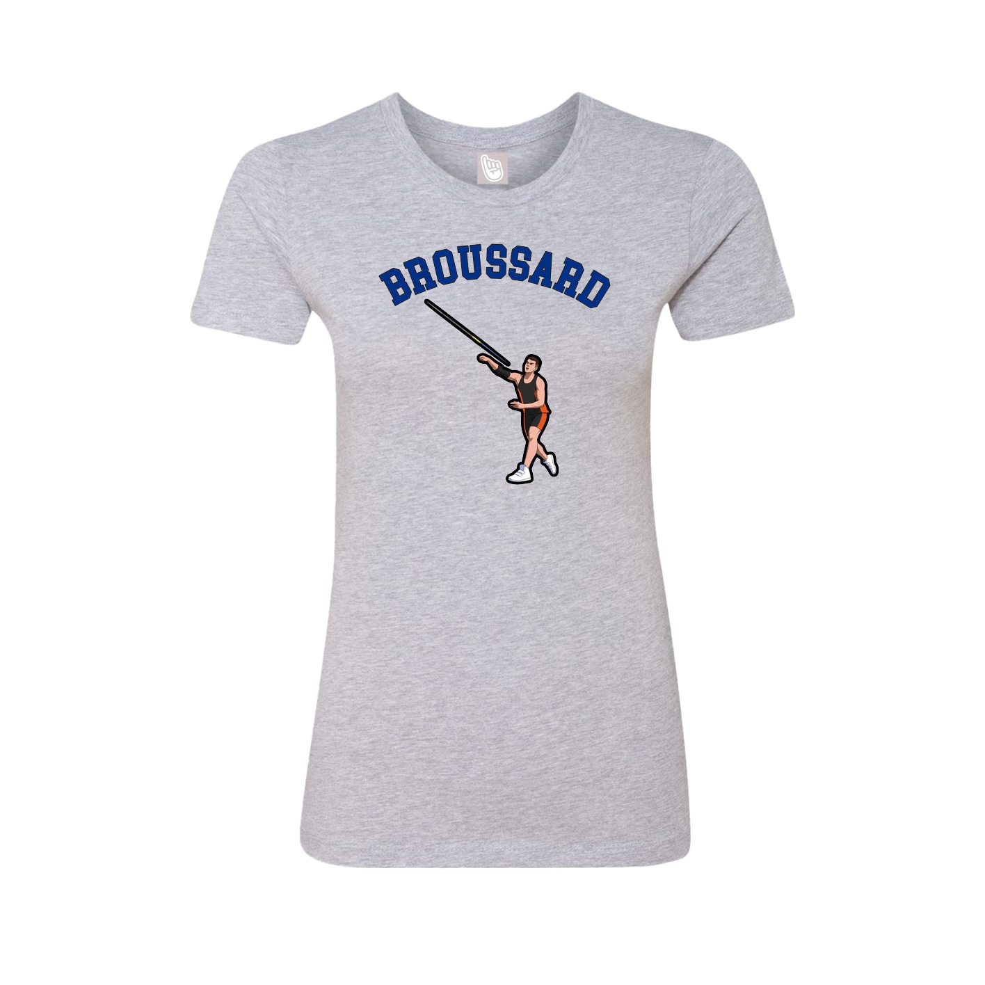 Fitted Women's Tee — Shirsey Arch in Grey