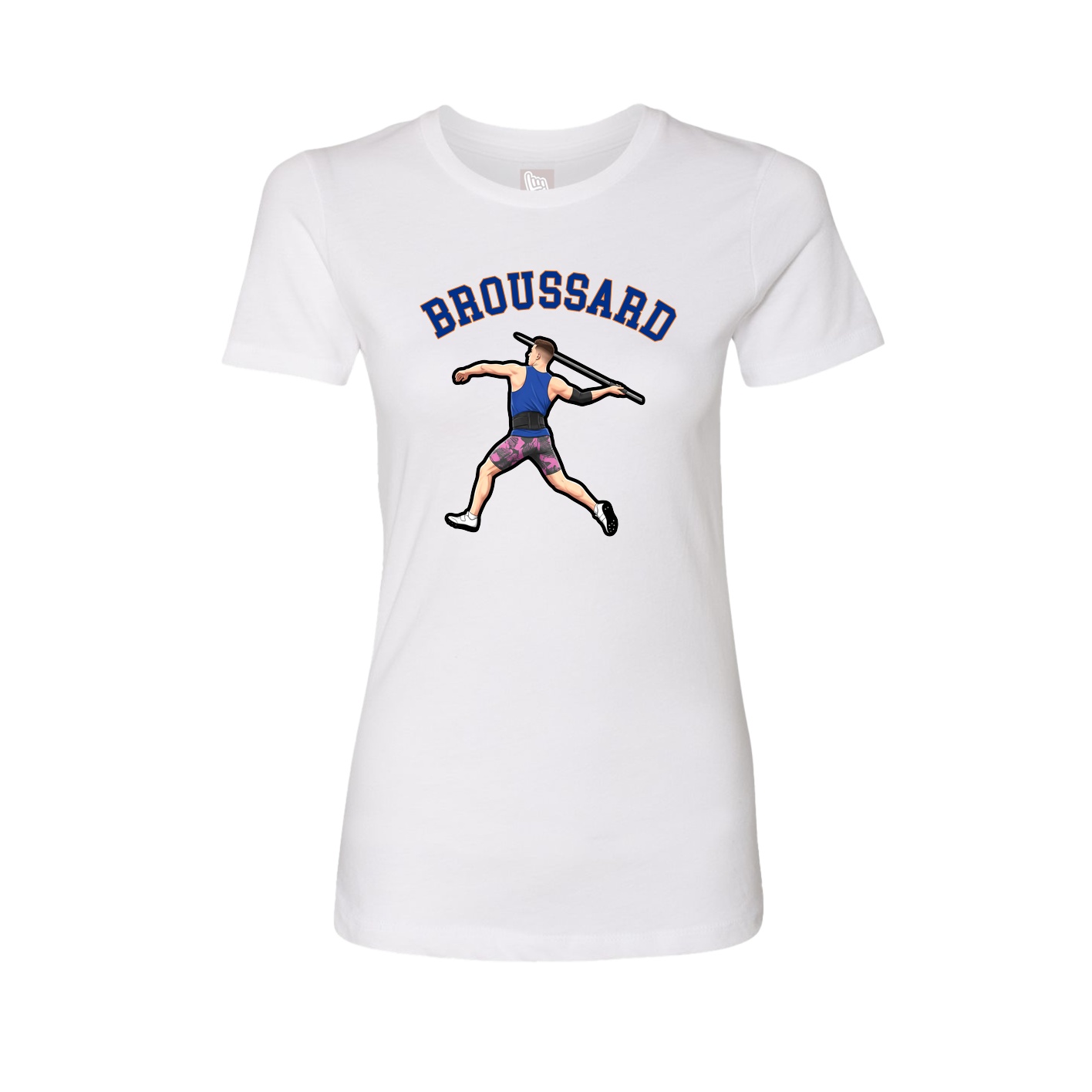 Fitted Women's Tee — Shirsey Arch in White