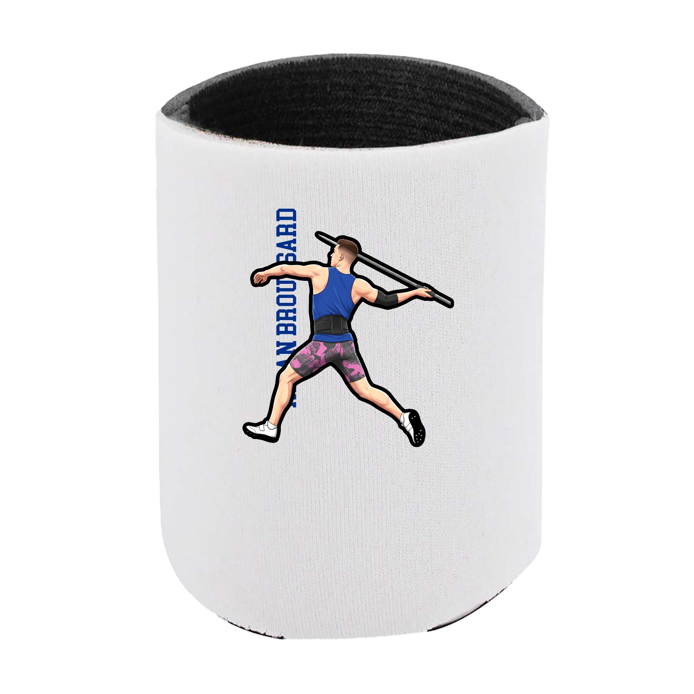 Can Holder — Name Vertical in White