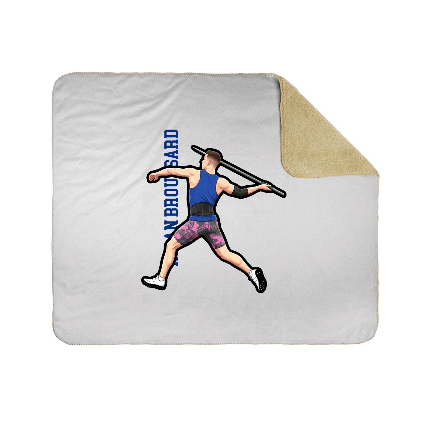 50x60 Sherpa Lined Throw Blanket