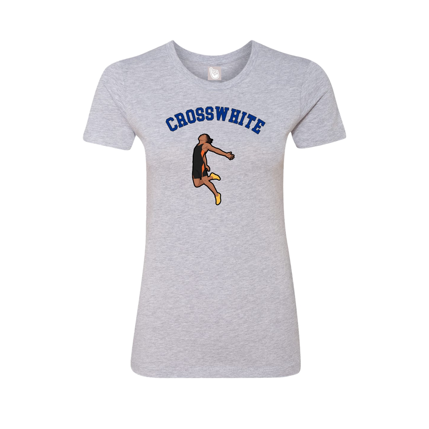 Fitted Women's Tee — Shirsey Arch in Grey
